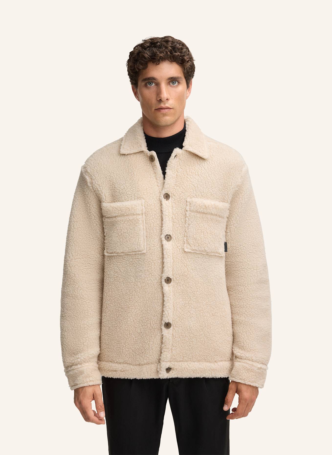 STRELLSON Overshirt: BEIGE