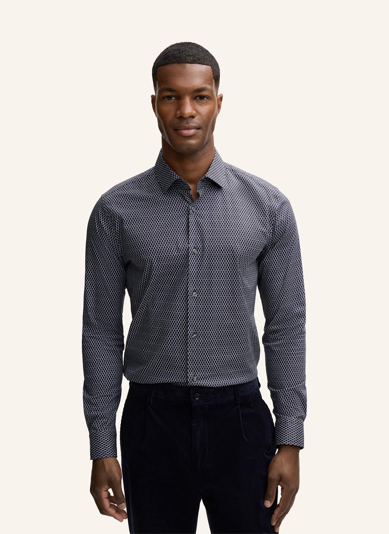 STRELLSON Hemd STAN: DUNKELBLAU