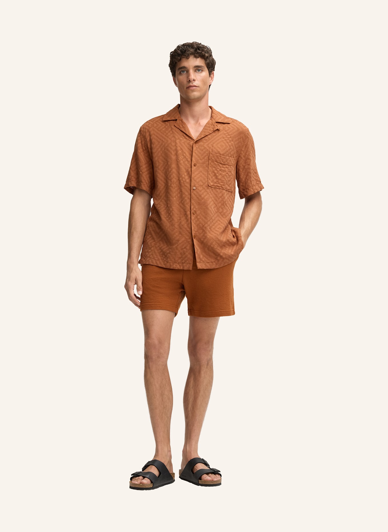 STRELLSON Hemd CISCO: BRAUN