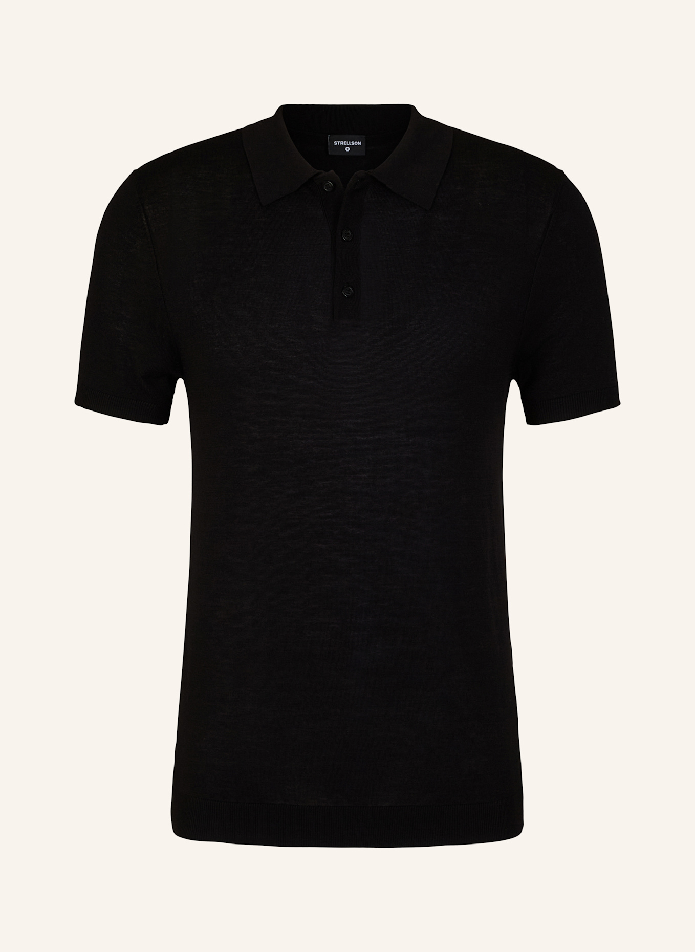 STRELLSON Poloshirt VADIM: SCHWARZ