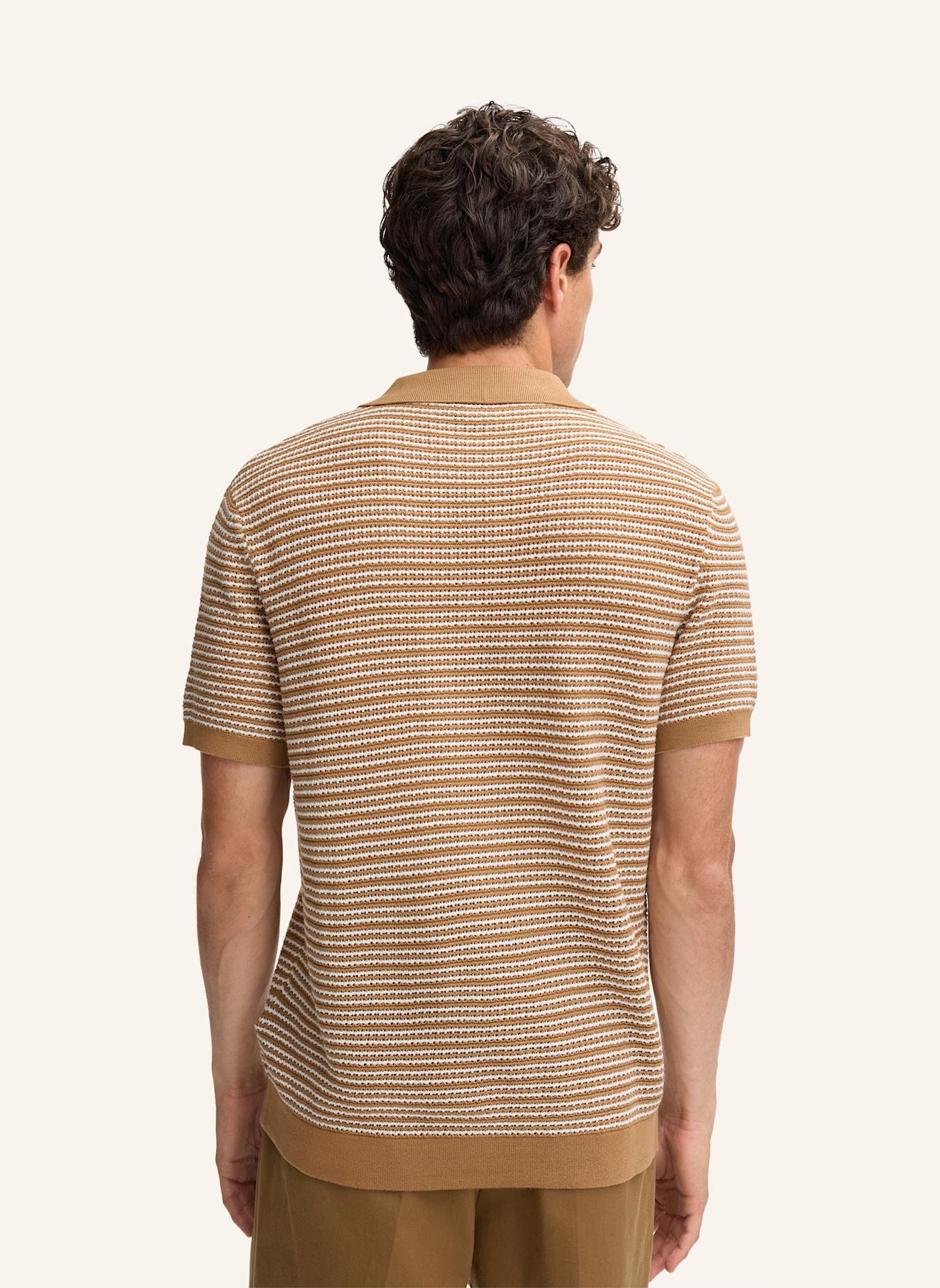 STRELLSON Strickhemd ADRIAN Slim Fit: BRAUN/ WEISS