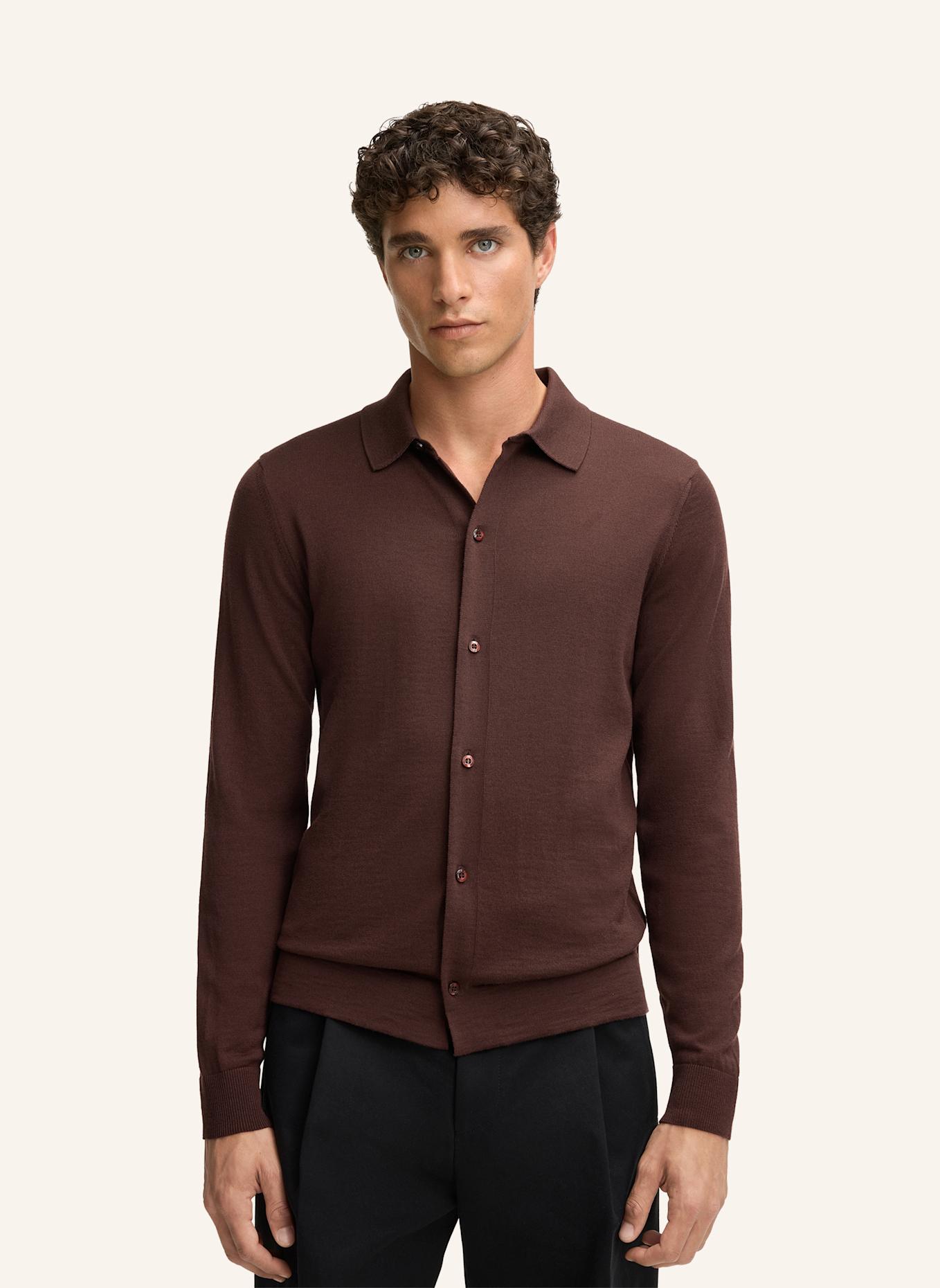 STRELLSON Strickjacke MAREK: DUNKELBRAUN