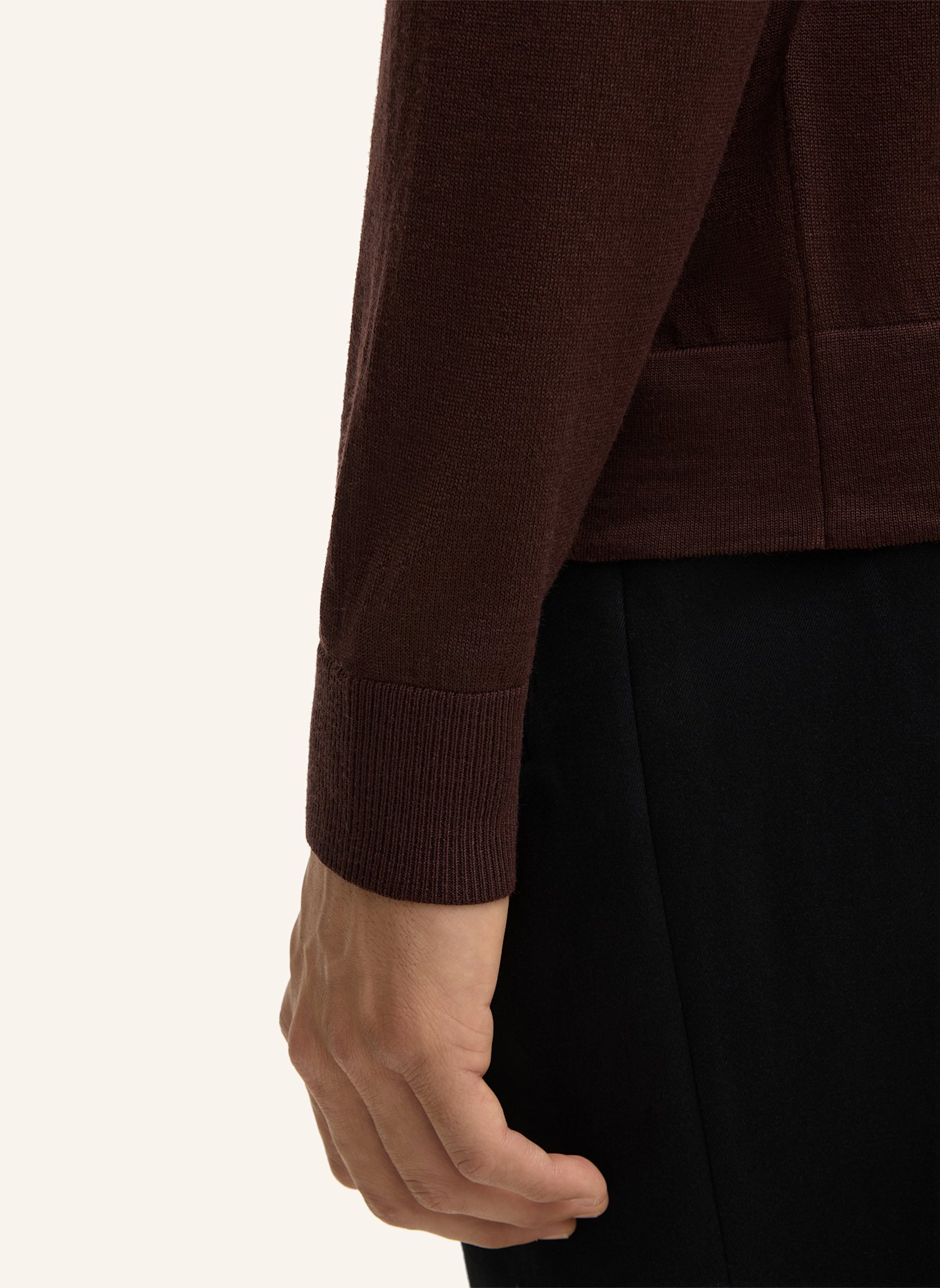 STRELLSON Strickjacke MAREK: DUNKELBRAUN