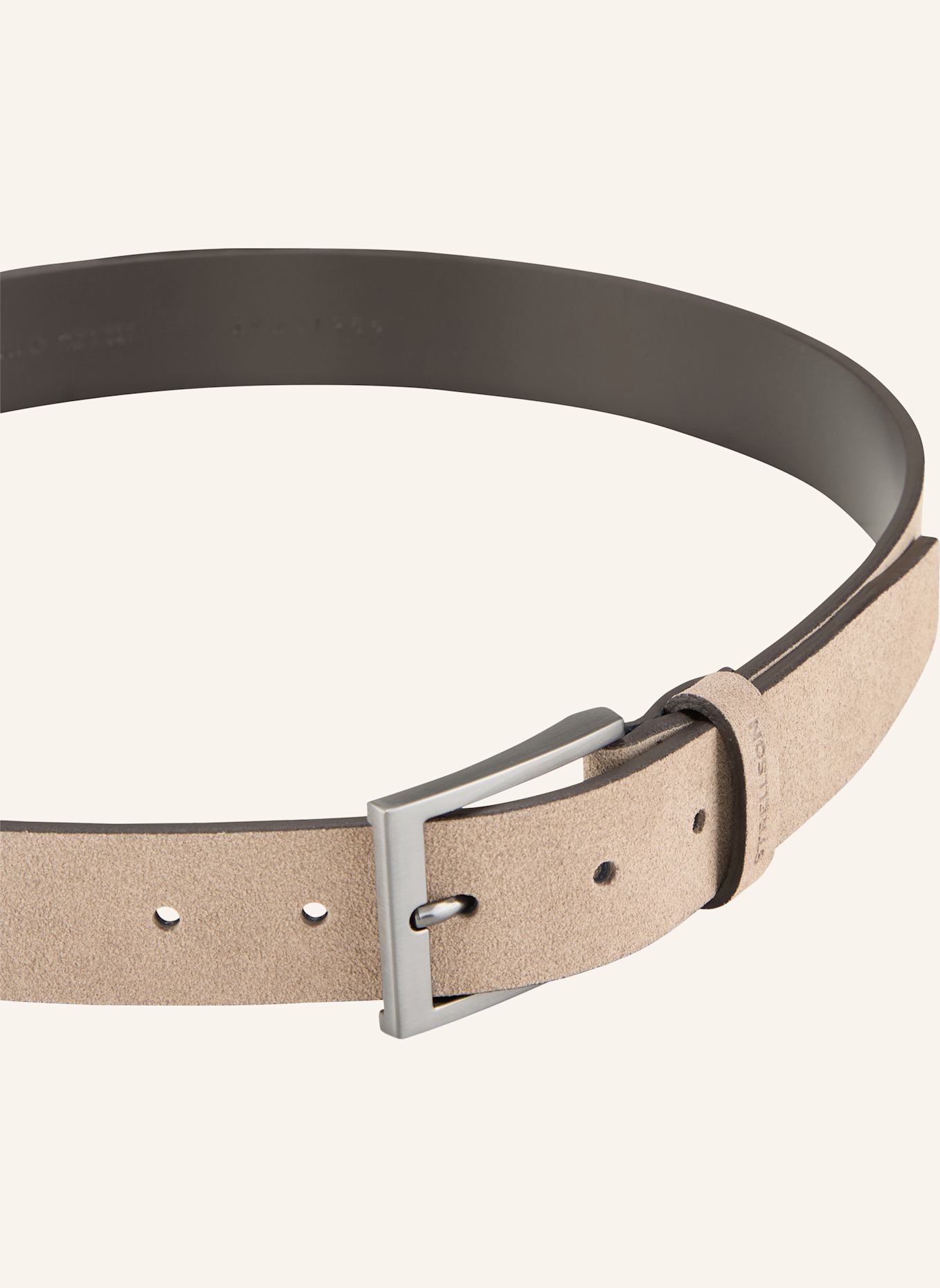 STRELLSON Gürtel VELOURSLEDERGÜRTEL: TAUPE