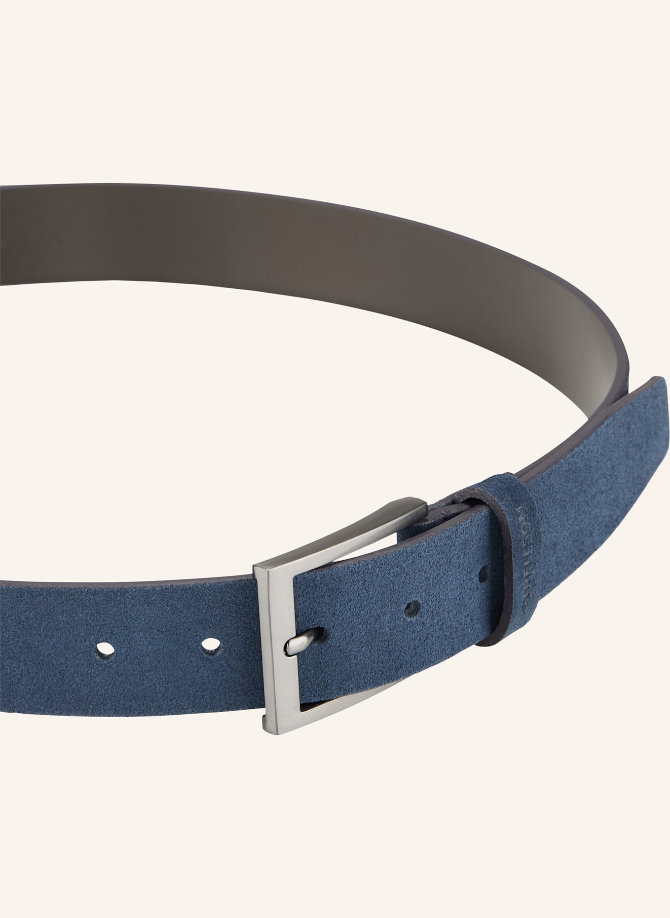 STRELLSON Gürtel VELOURSLEDERGÜRTEL: BLAU