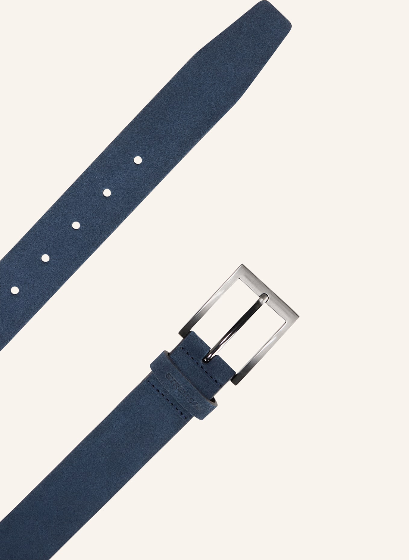 STRELLSON Gürtel VELOURSLEDERGÜRTEL: BLAU