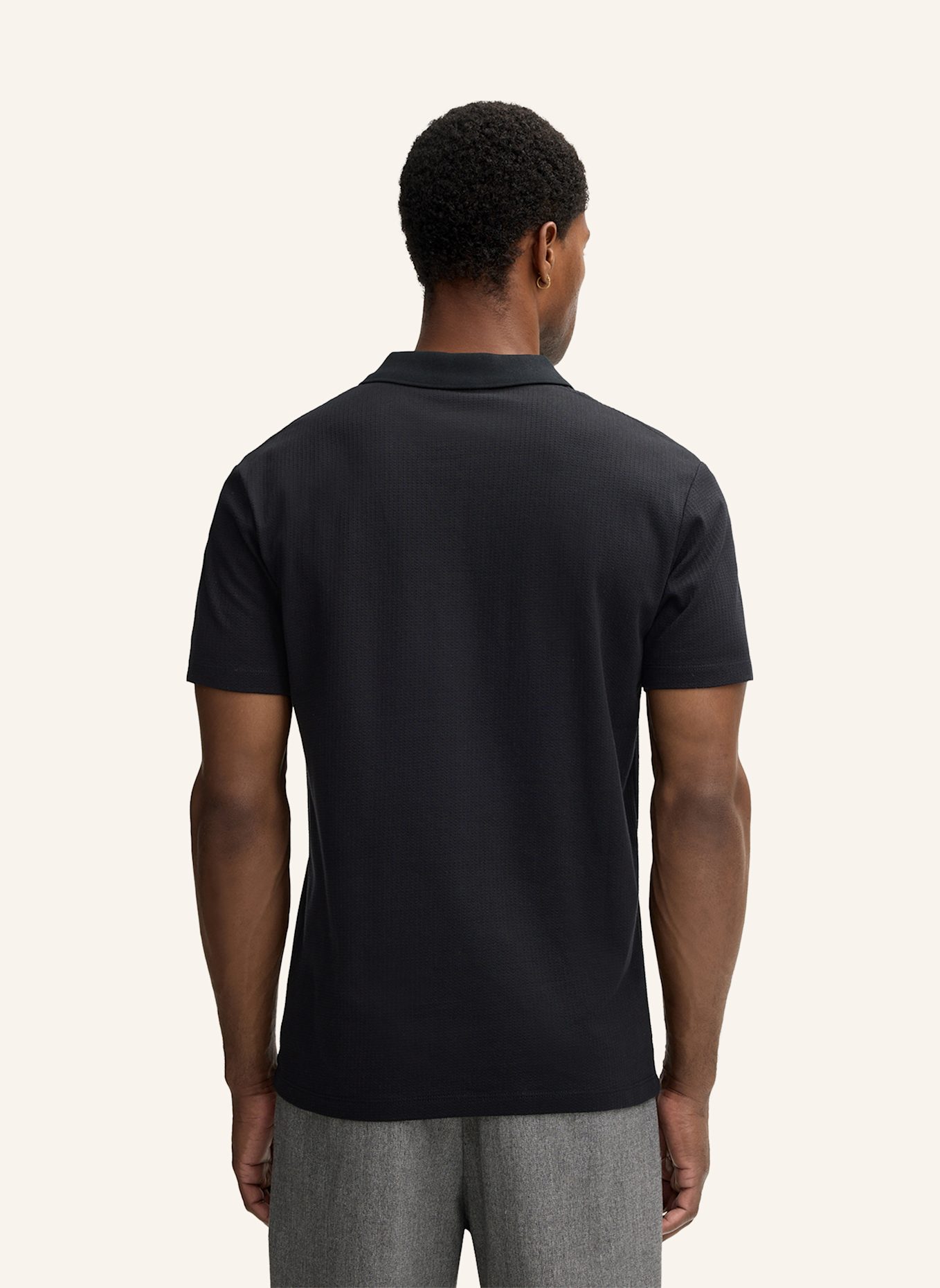 STRELLSON Poloshirt FISHER: SCHWARZ