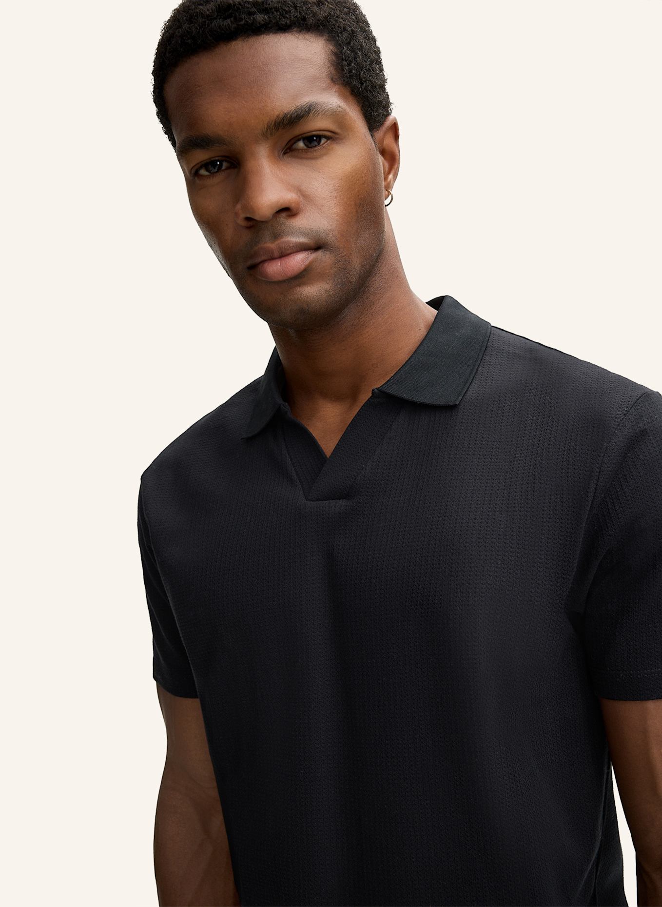 STRELLSON Poloshirt FISHER: SCHWARZ