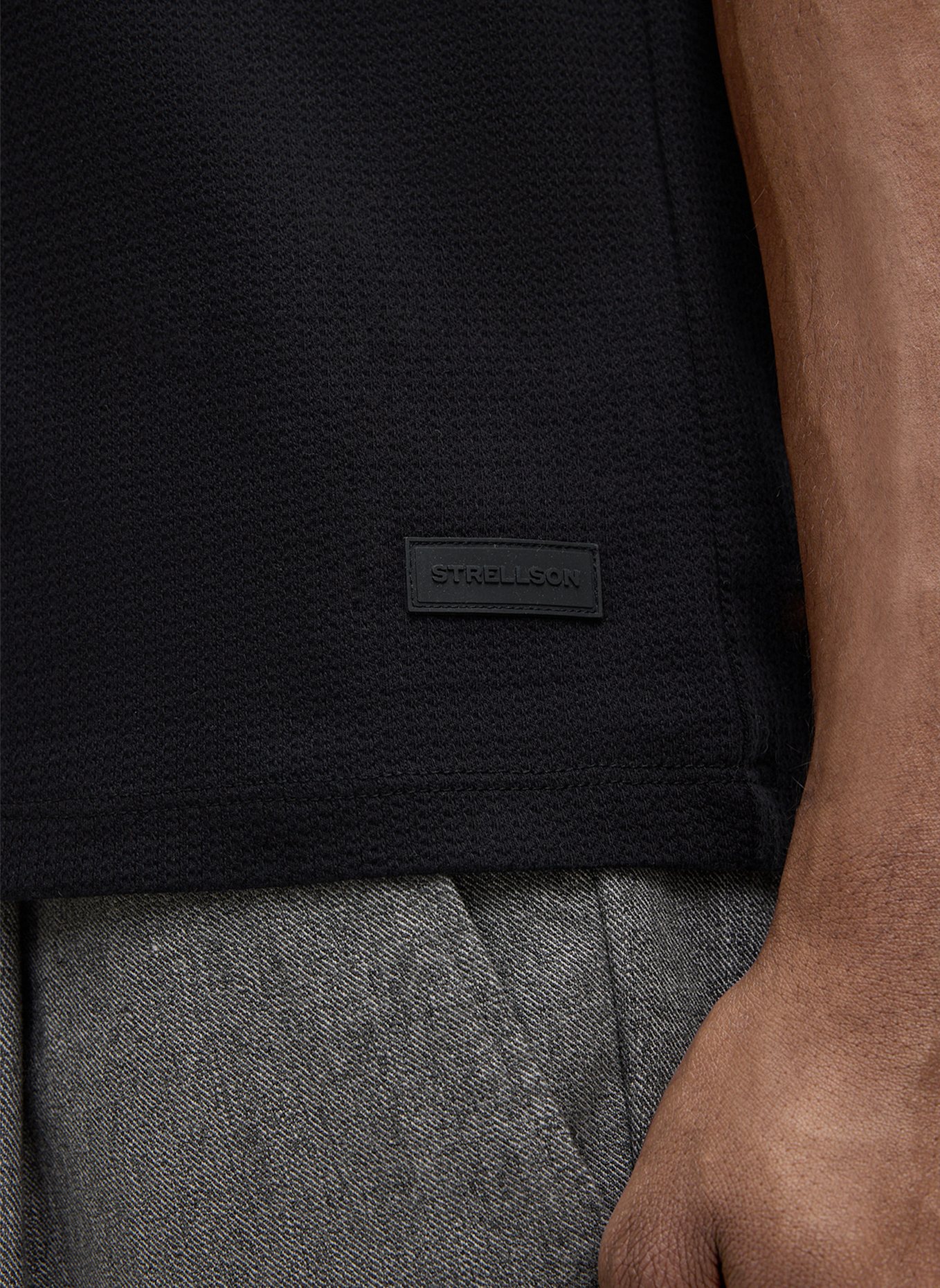 STRELLSON Poloshirt FISHER: SCHWARZ