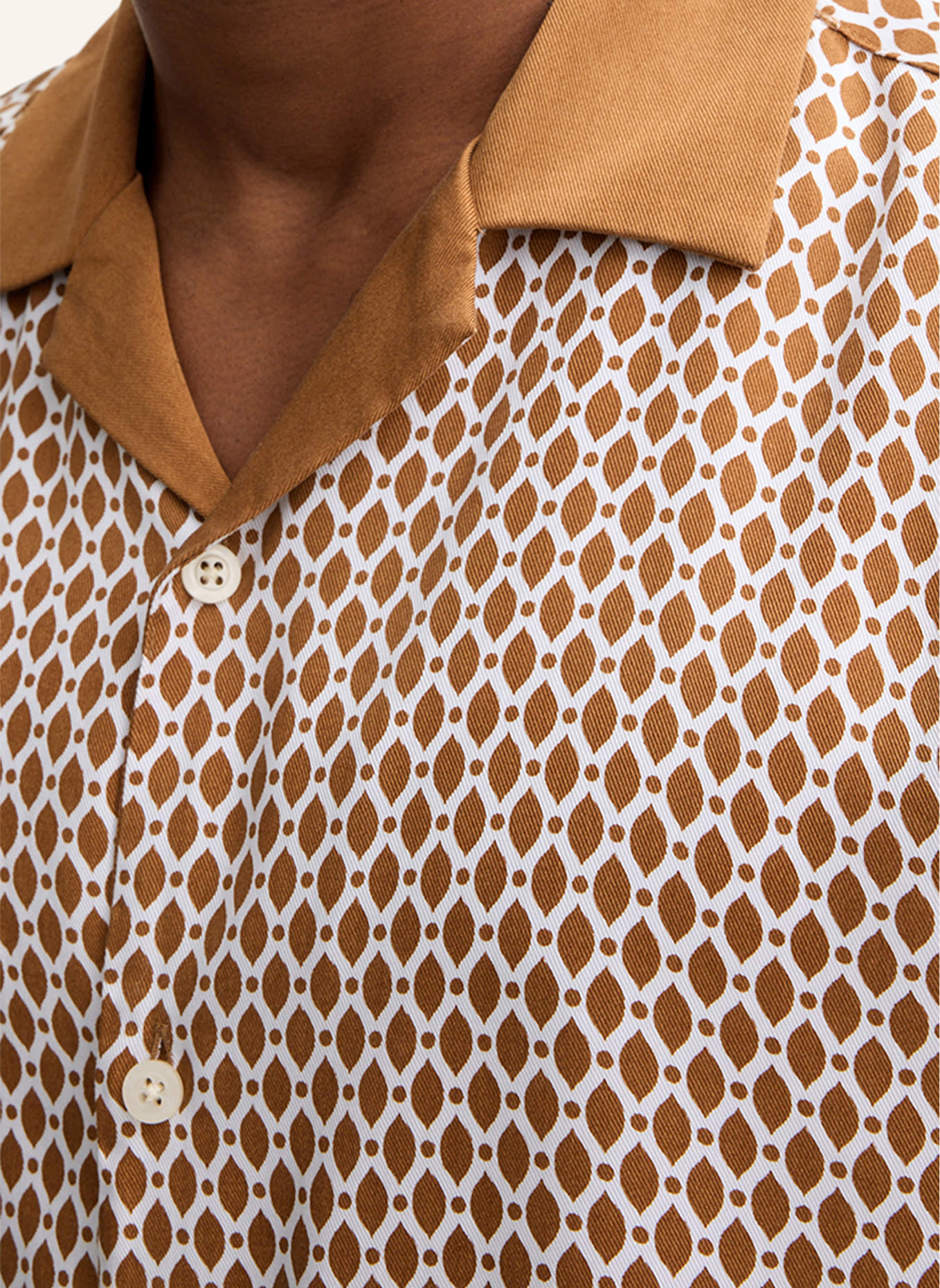 STRELLSON Hemd CAO: BEIGE/ WEISS