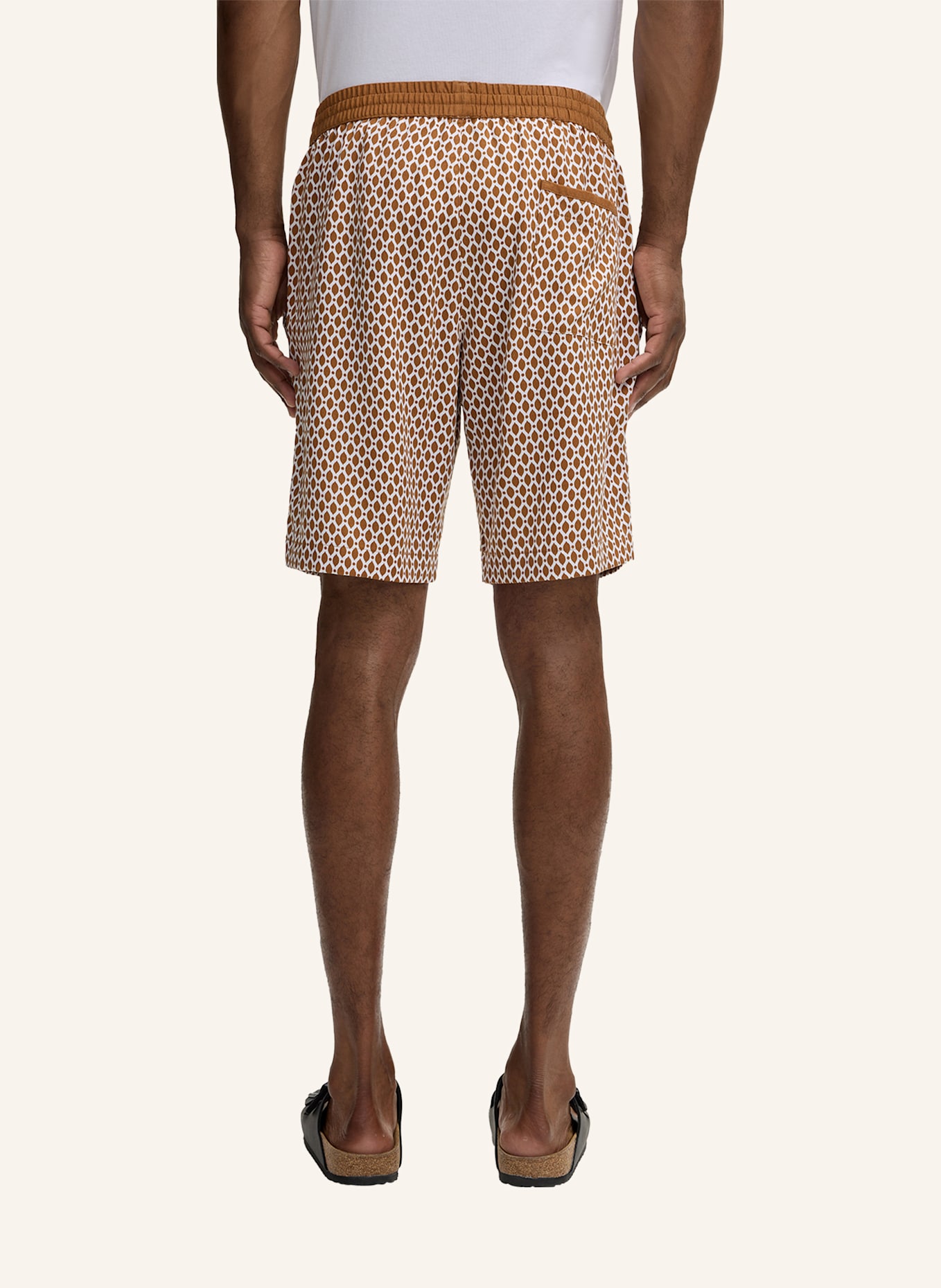 STRELLSON Shorts HIRO: BEIGE/ WEISS