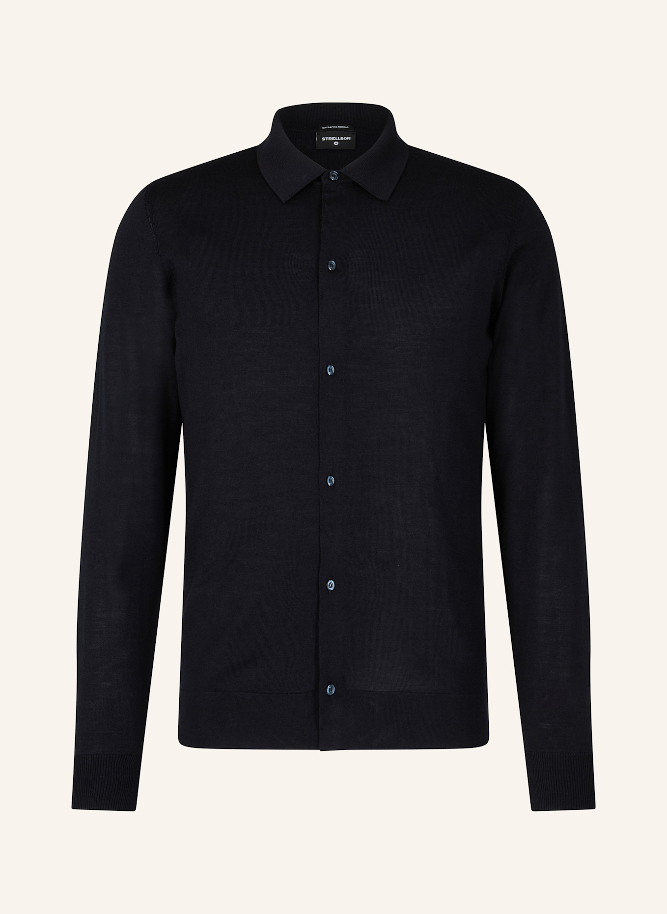 STRELLSON Strickjacke MAREK: DUNKELBLAU