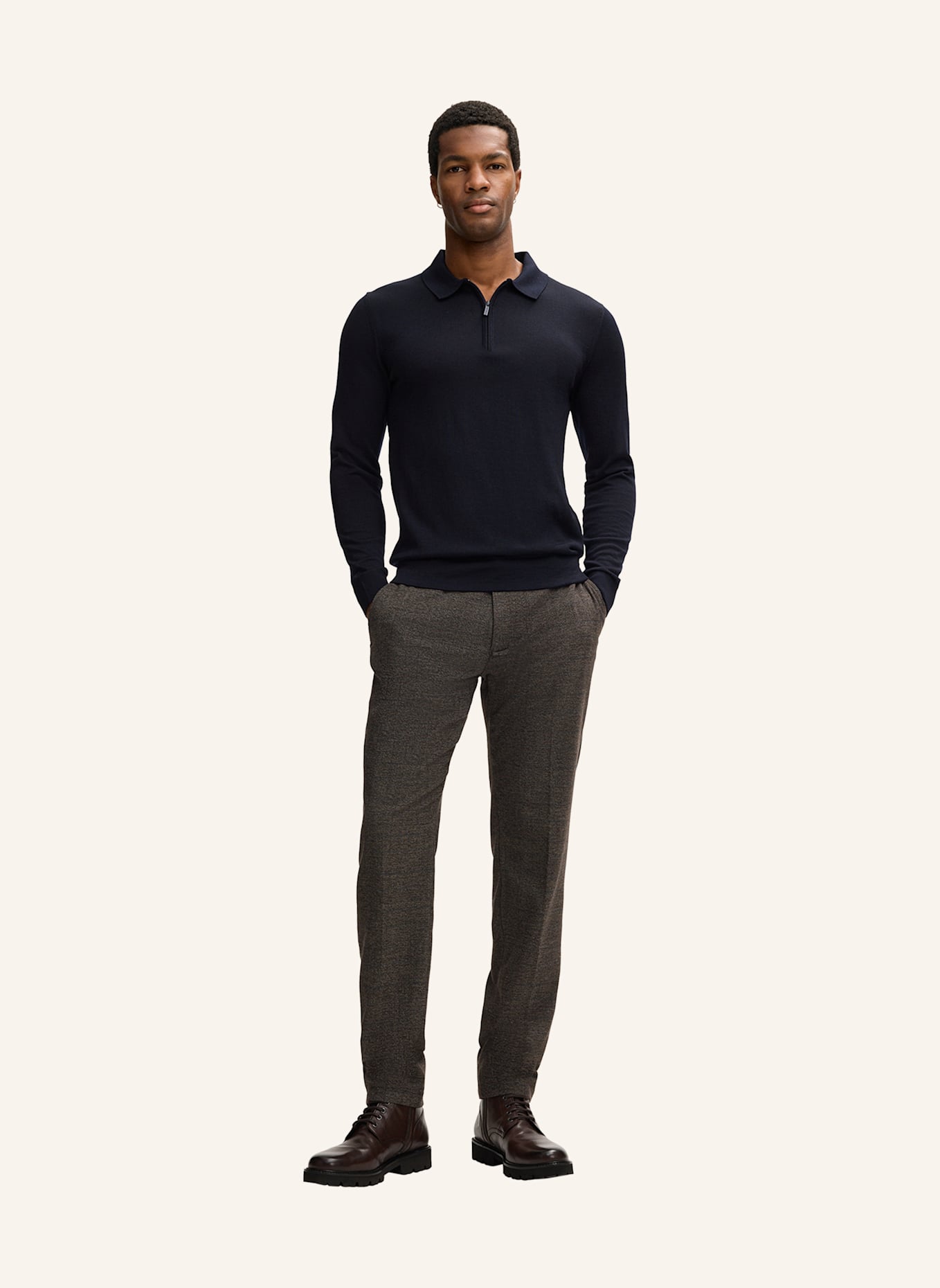STRELLSON Anzughose TIUS: BRAUN/ DUNKELGRAU