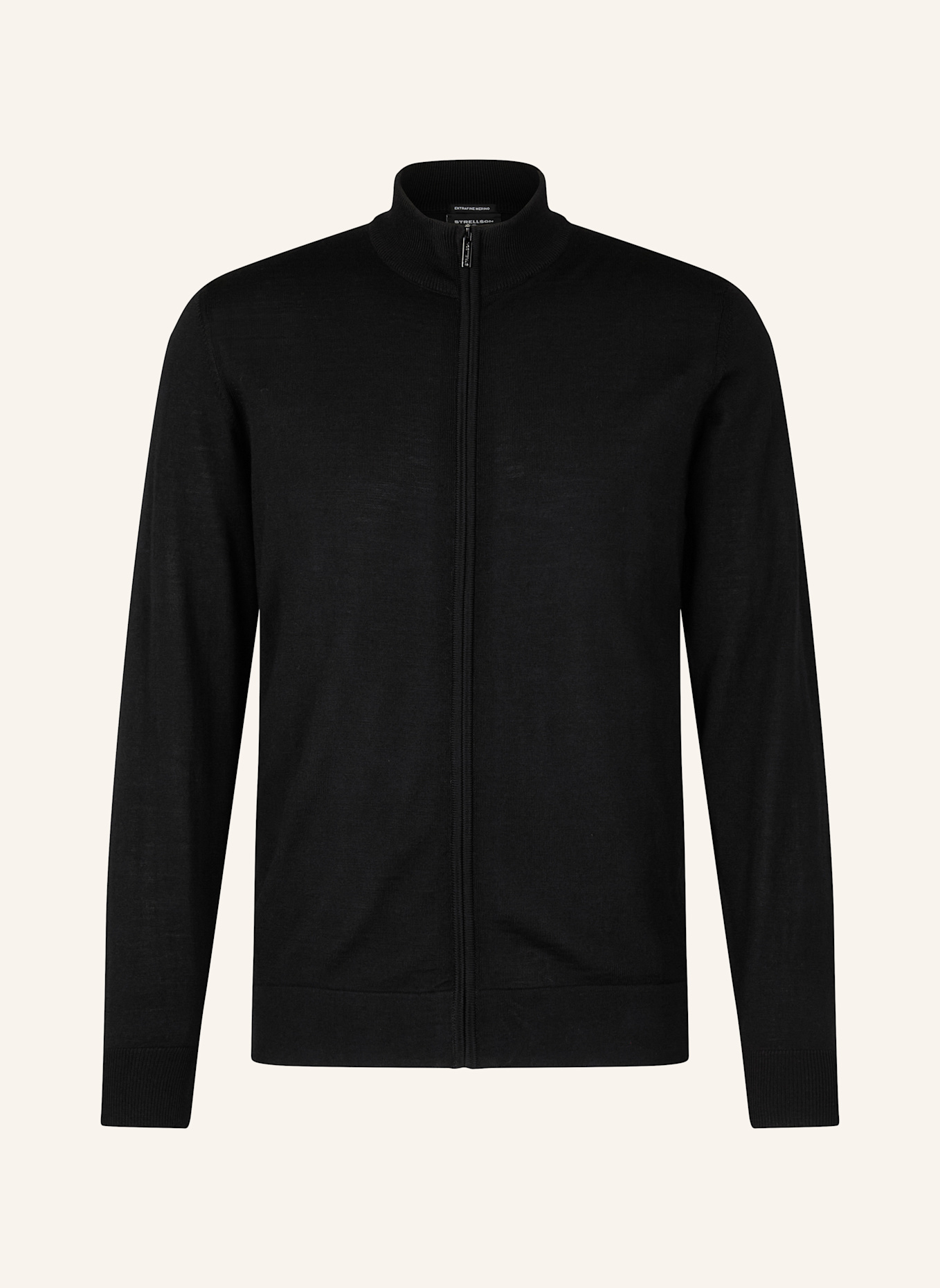 STRELLSON Strickjacke: SCHWARZ
