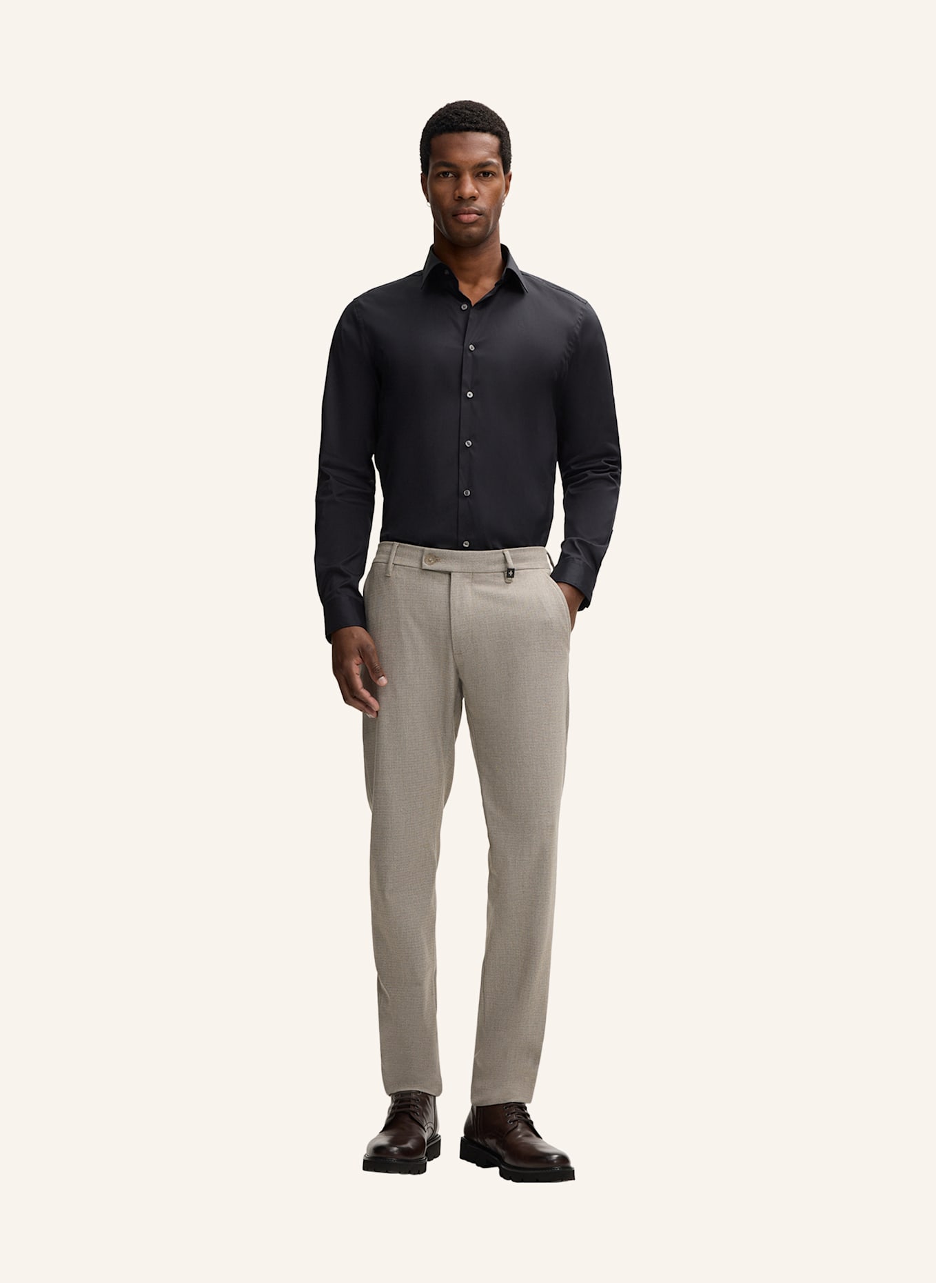 STRELLSON Hemd CHRIS: SCHWARZ