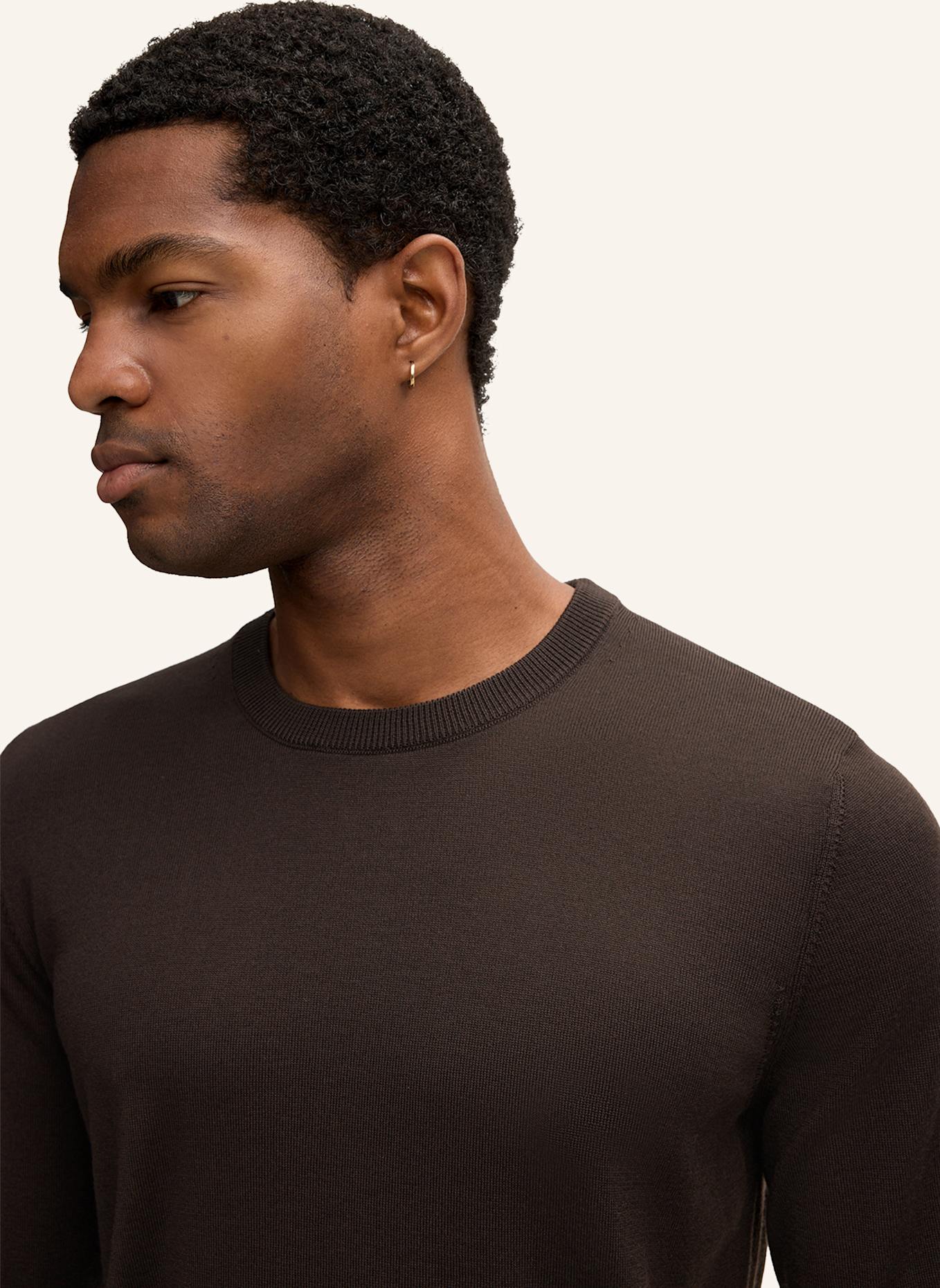 STRELLSON Pullover MAREK: DUNKELBRAUN