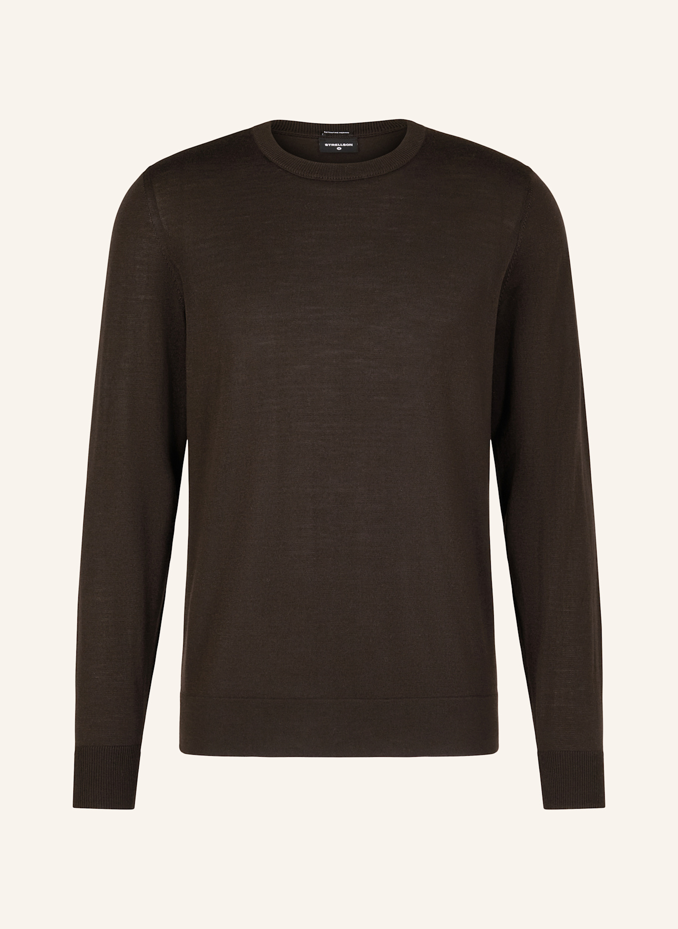 STRELLSON Pullover MAREK: DUNKELBRAUN