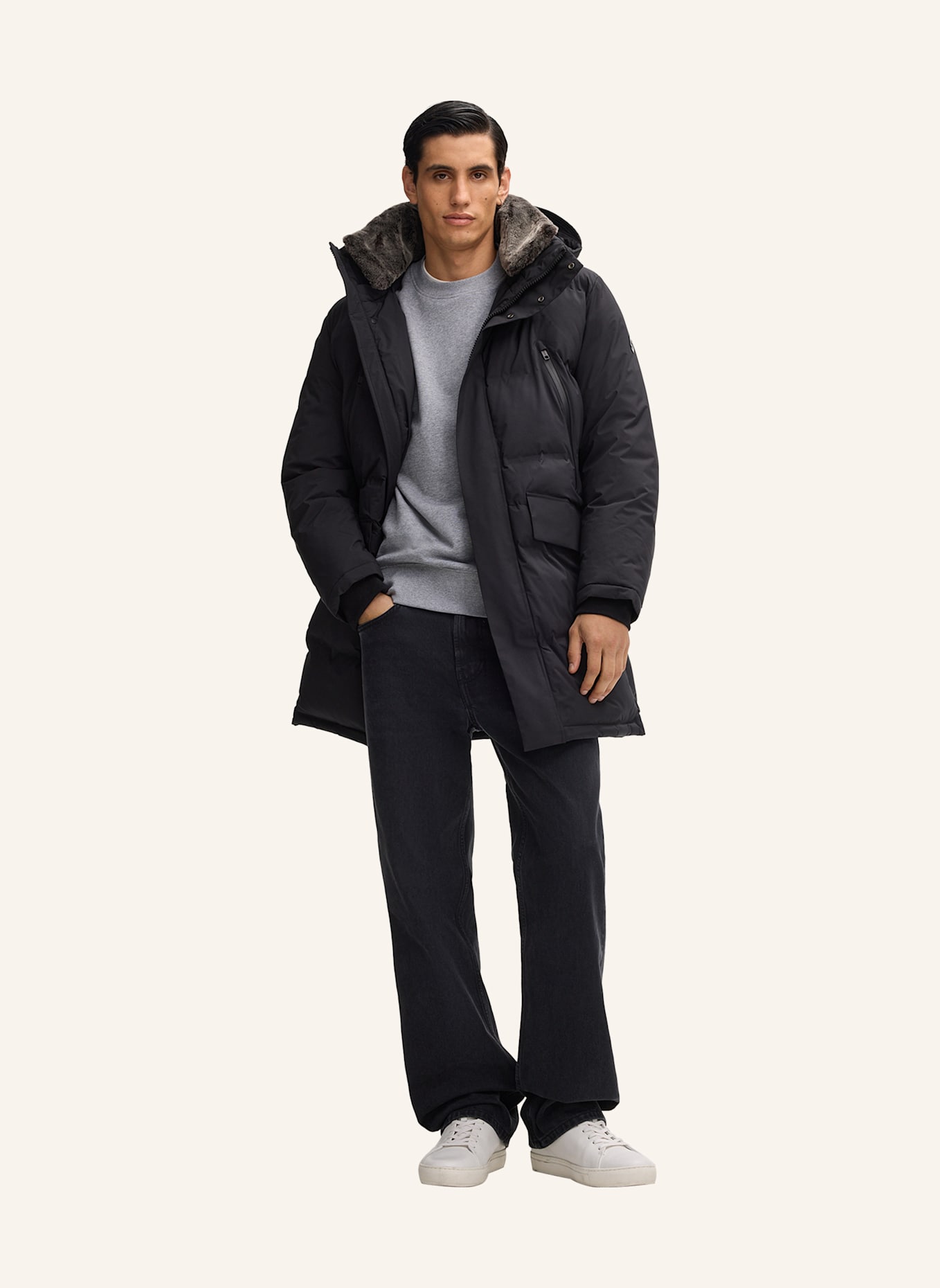 STRELLSON Sweatshirt ROKO: HELLGRAU