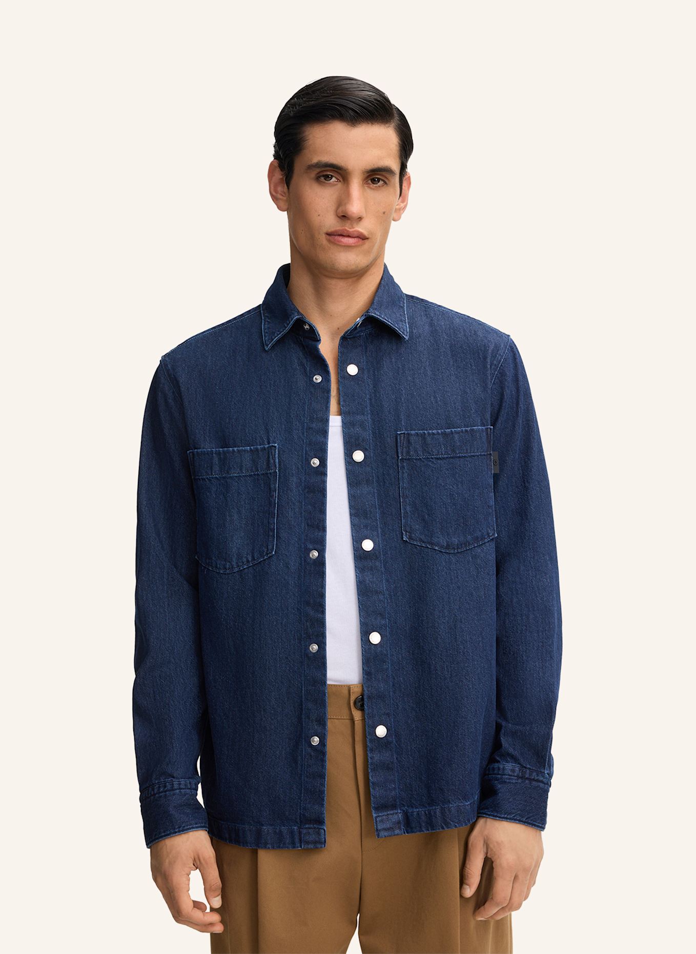 STRELLSON Jeanshemd CAL: DUNKELBLAU