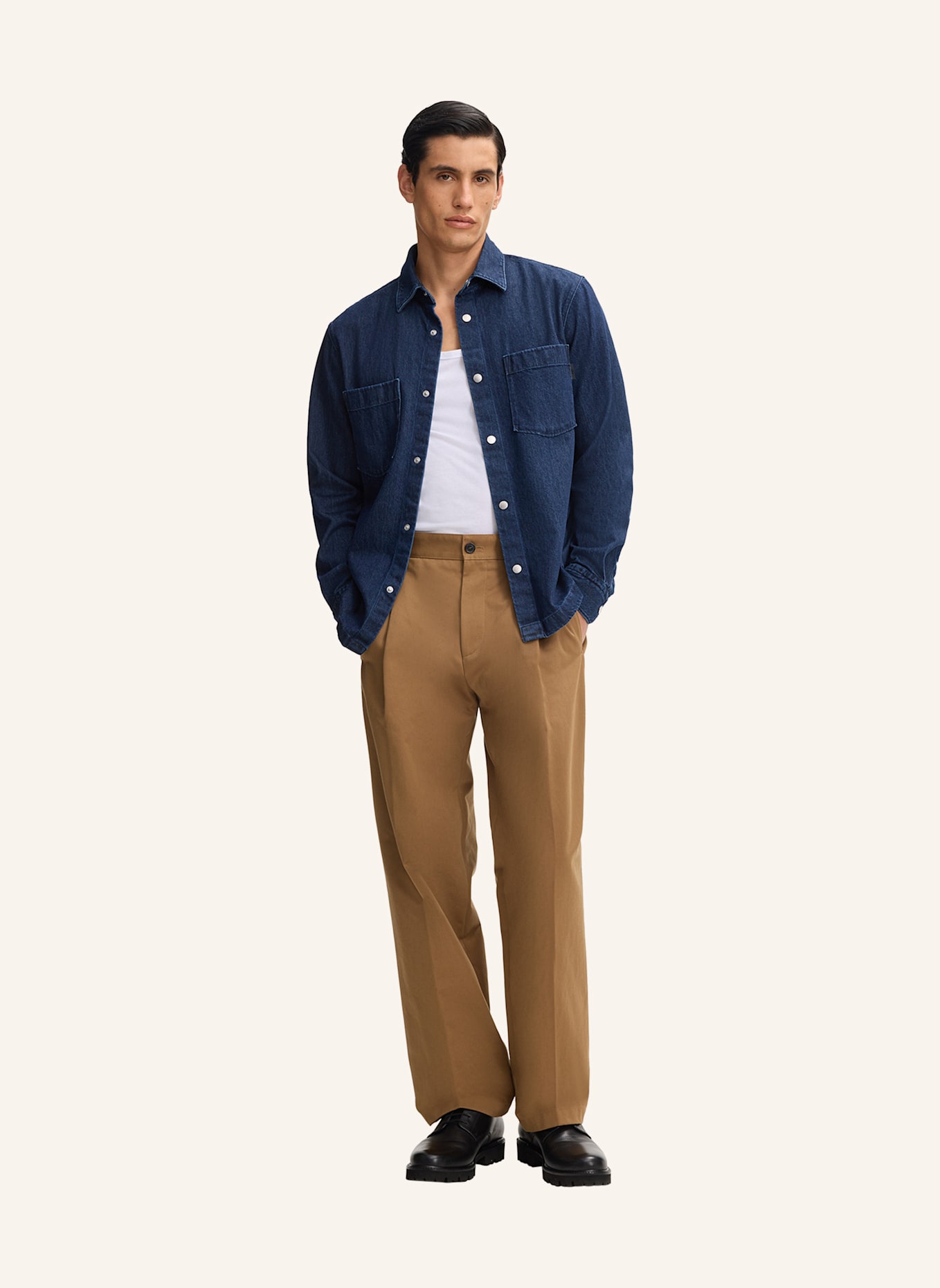 STRELLSON Jeanshemd CAL: DUNKELBLAU