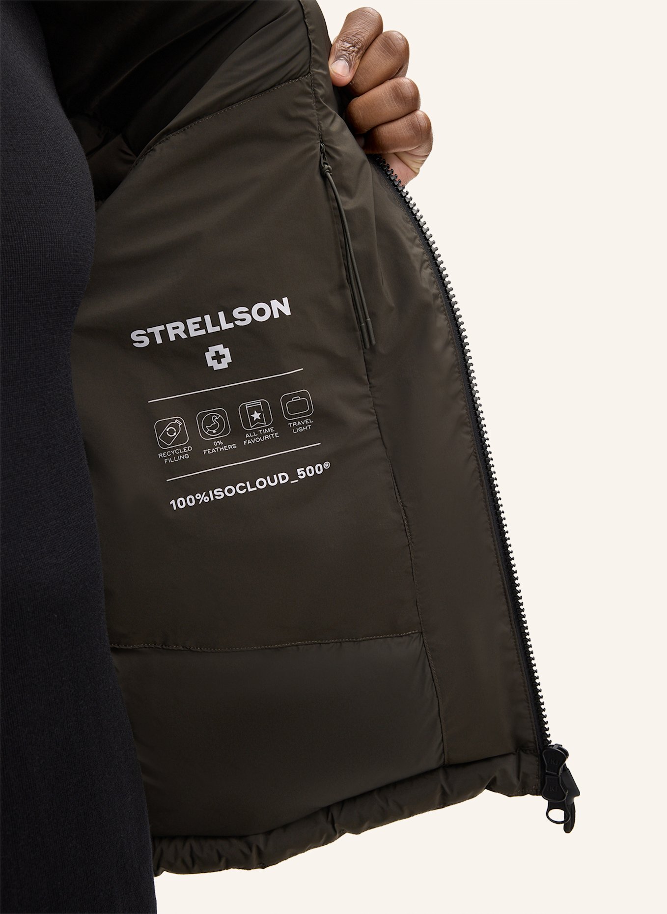 STRELLSON Steppjacke SMOOTH: OLIV