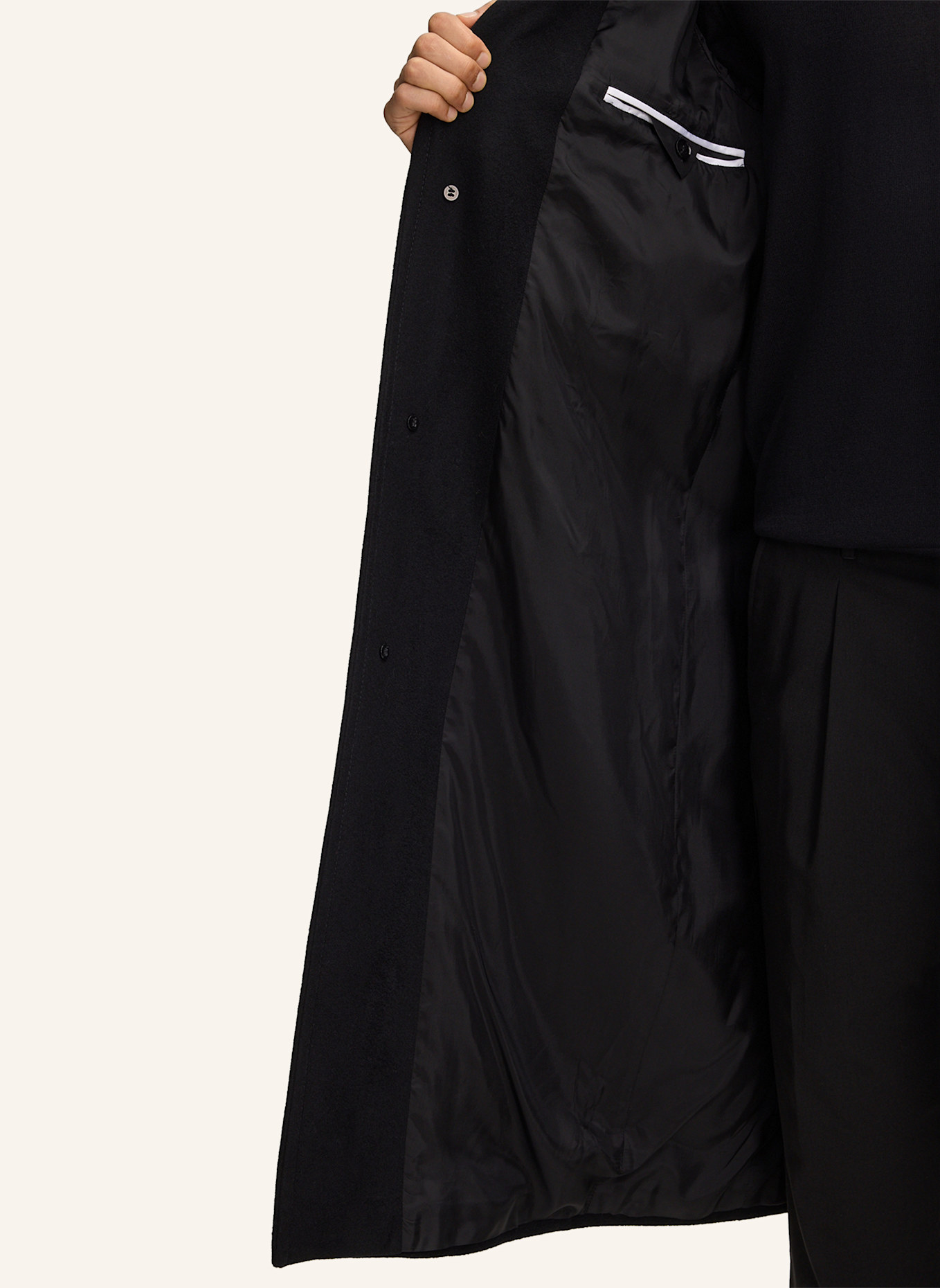 STRELLSON Mantel PALETTO: SCHWARZ