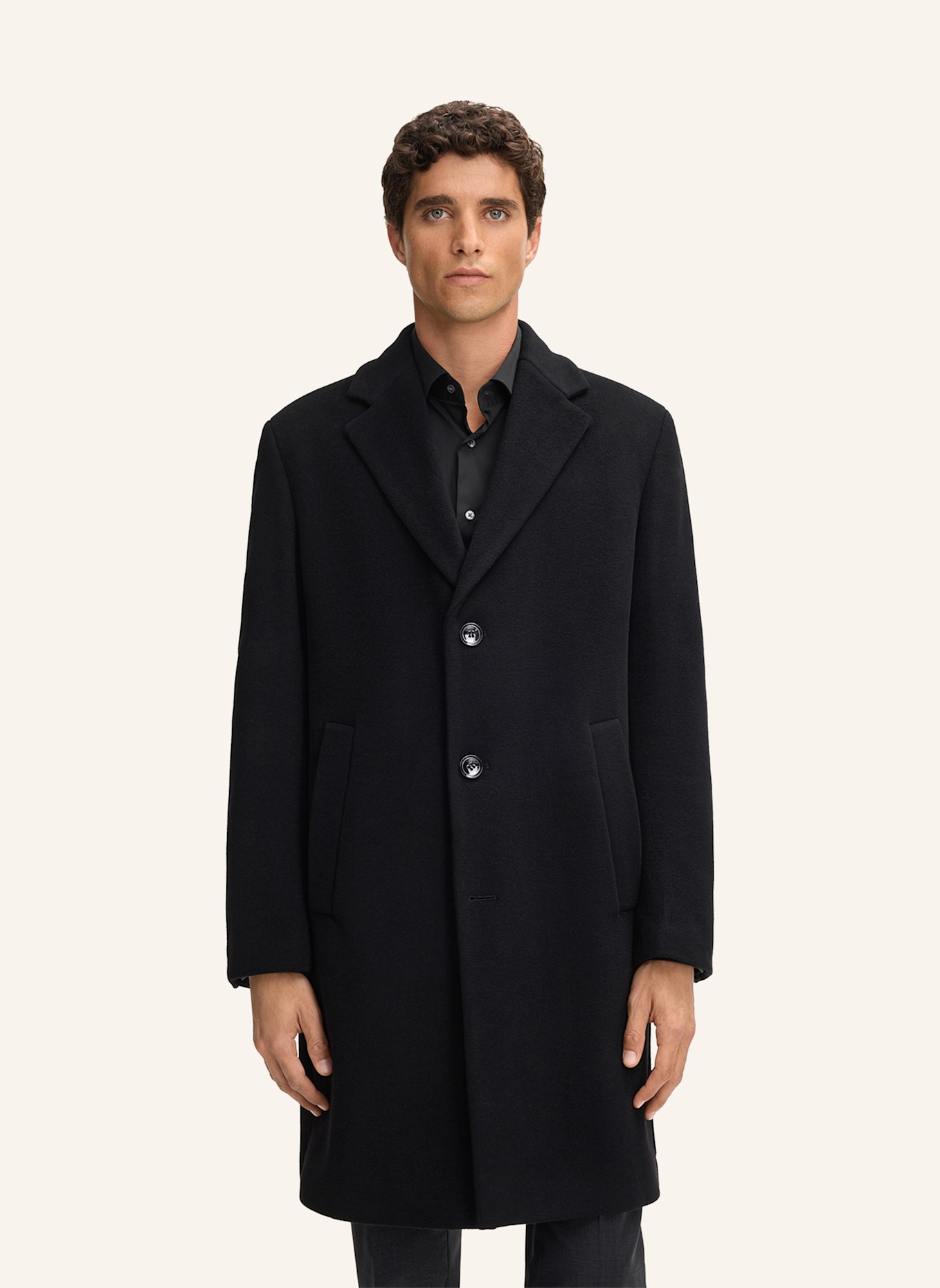 STRELLSON Wollmantel ADRIA 3.0: SCHWARZ