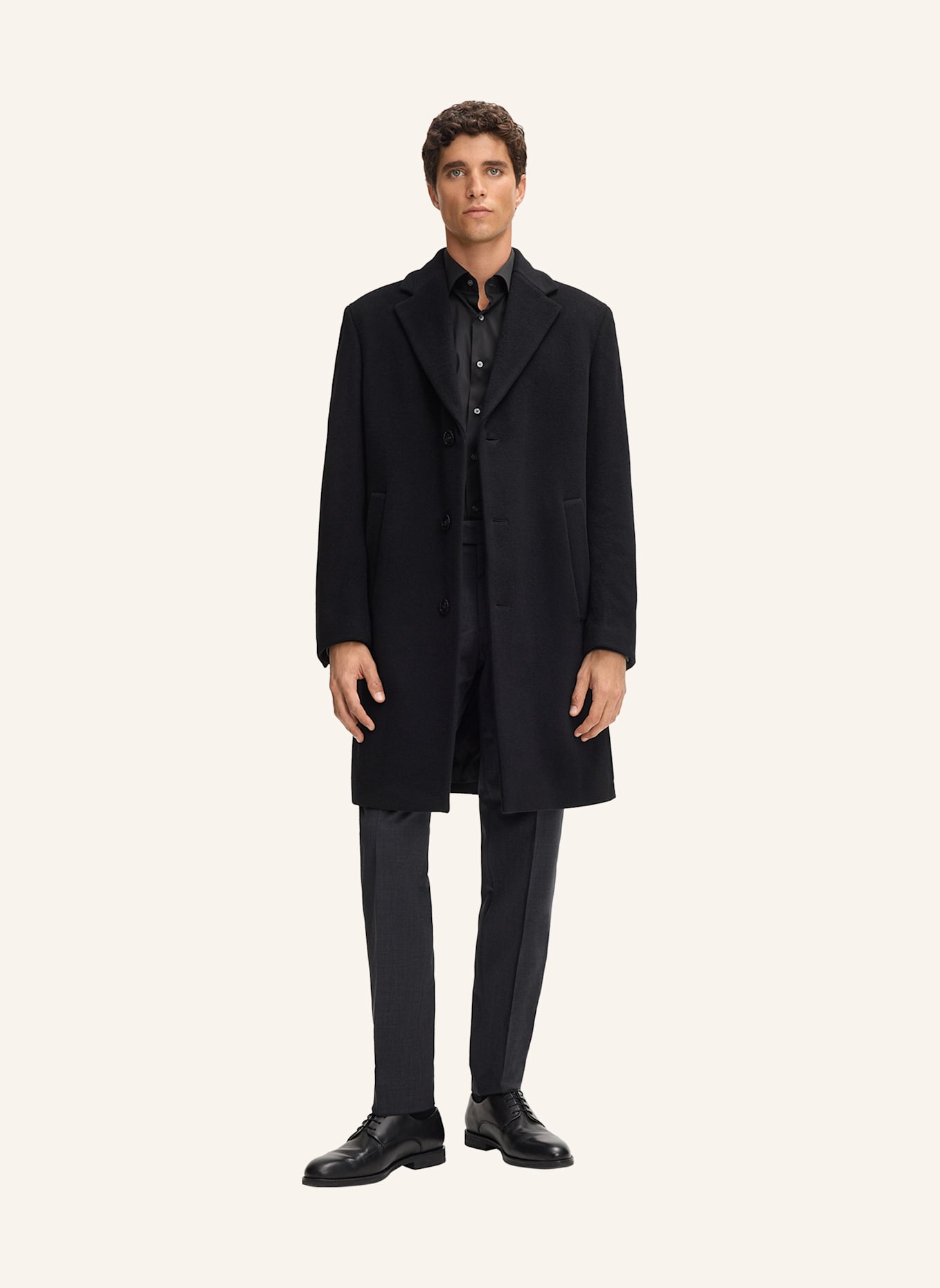 STRELLSON Wollmantel ADRIA 3.0: SCHWARZ