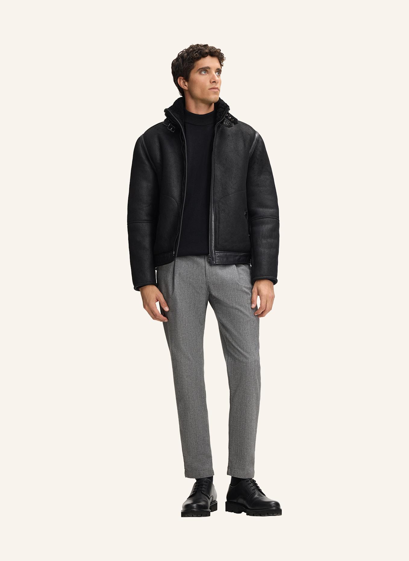 STRELLSON Lederjacke SHELTER: SCHWARZ