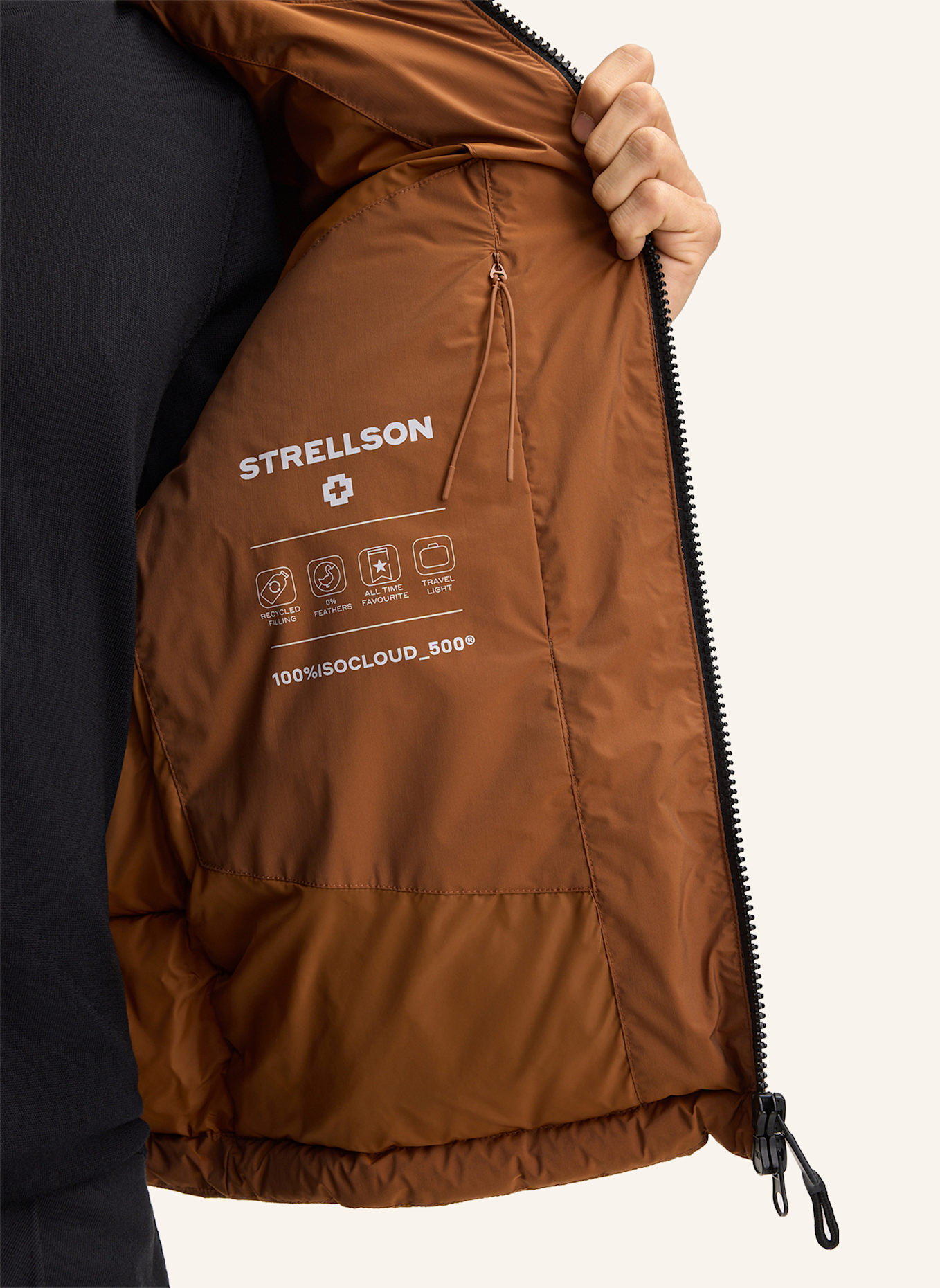 STRELLSON Steppjacke SMOOTH: ROT