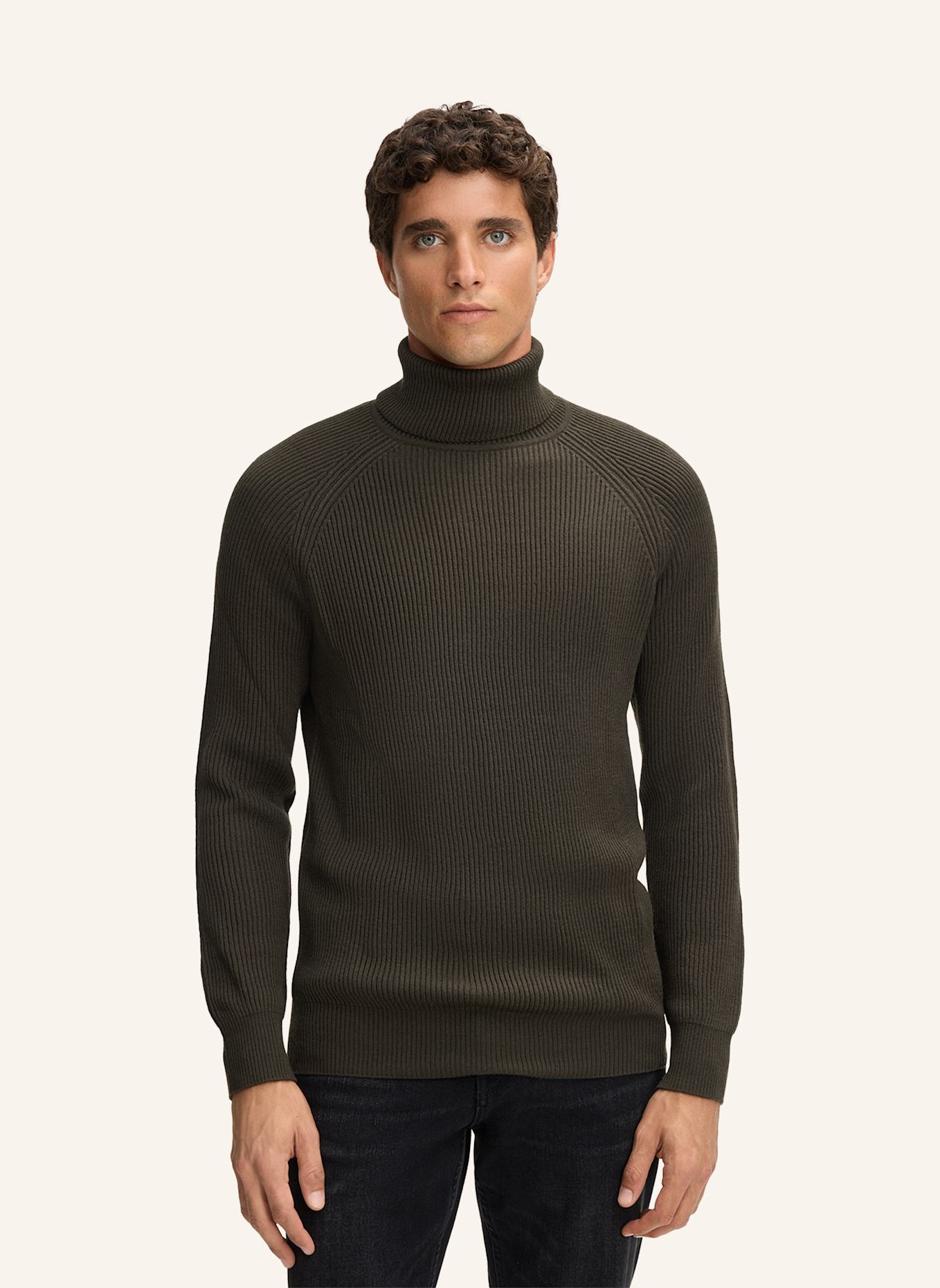 STRELLSON Rollkragenpullover HAMILTON: DUNKELGRÜN