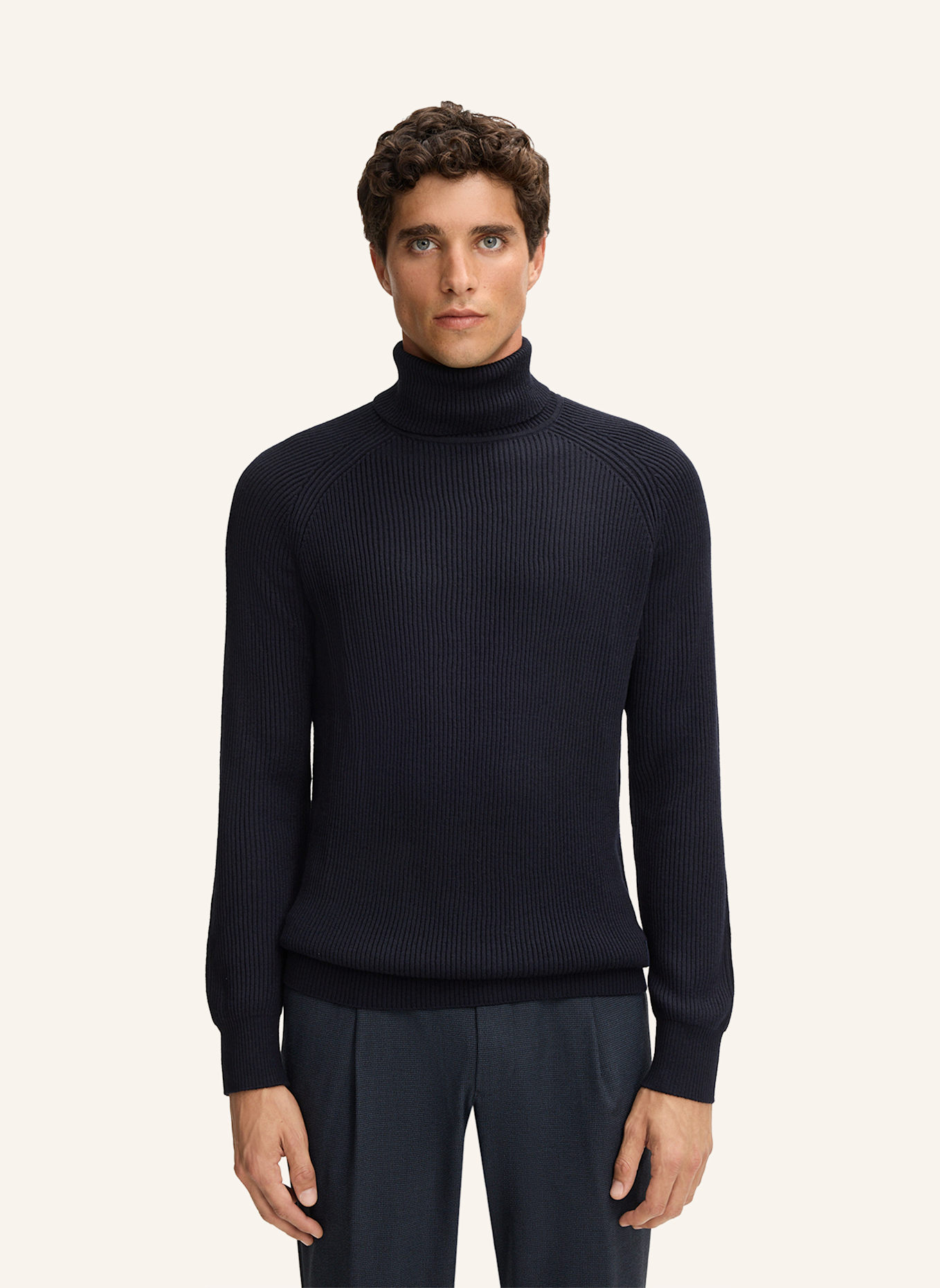 STRELLSON Rollkragenpullover HAMILTON: DUNKELBLAU
