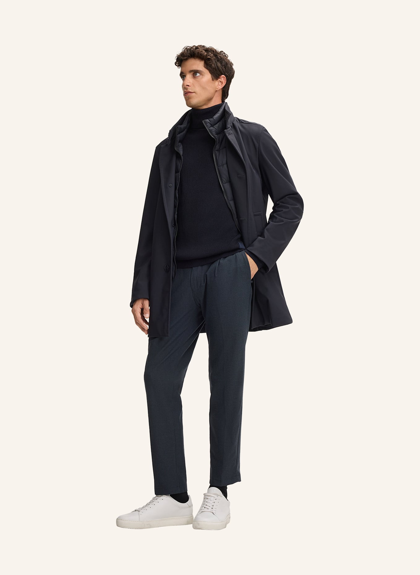 STRELLSON Rollkragenpullover HAMILTON: DUNKELBLAU