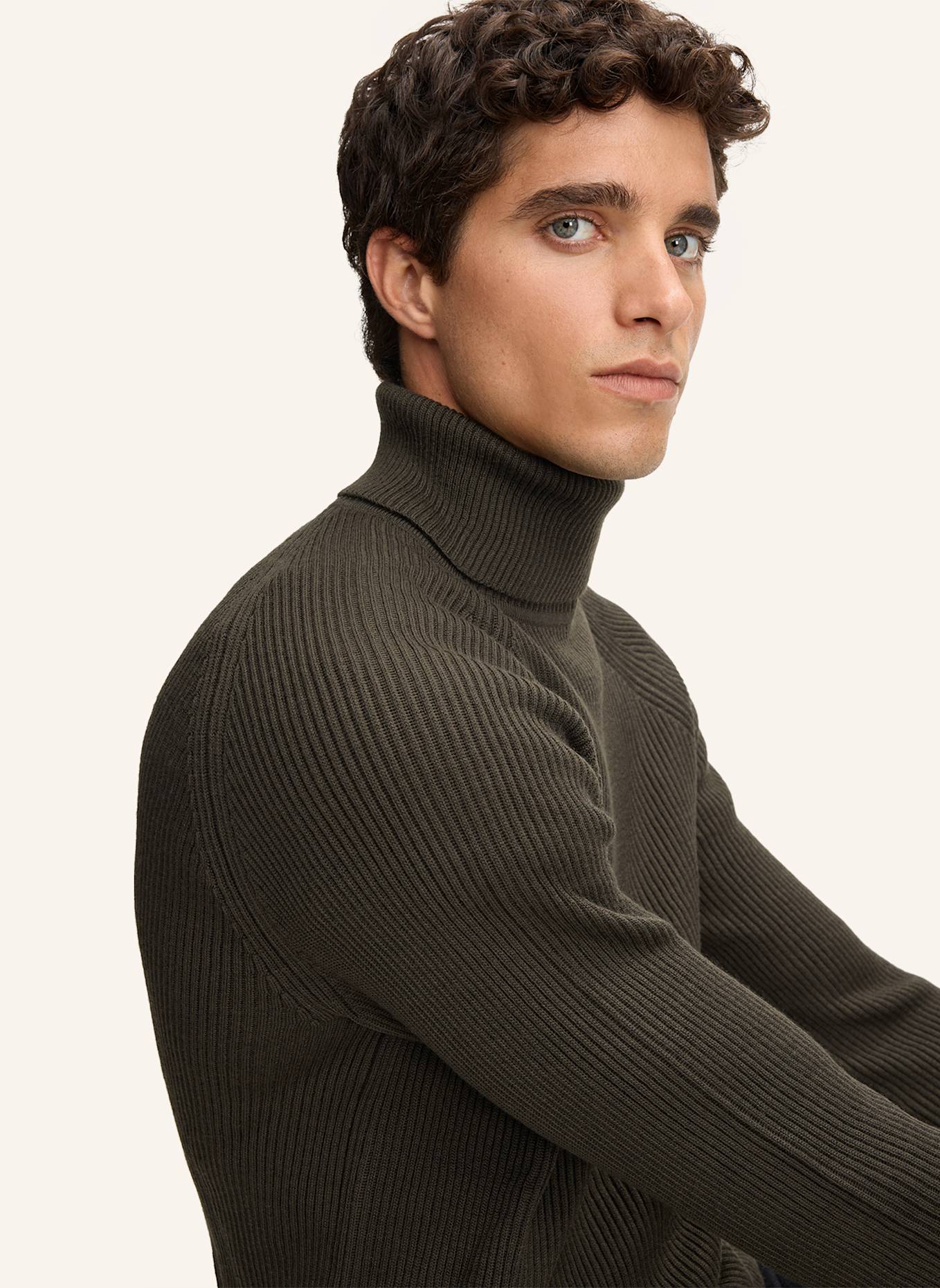 STRELLSON Rollkragenpullover HAMILTON: DUNKELGRÜN