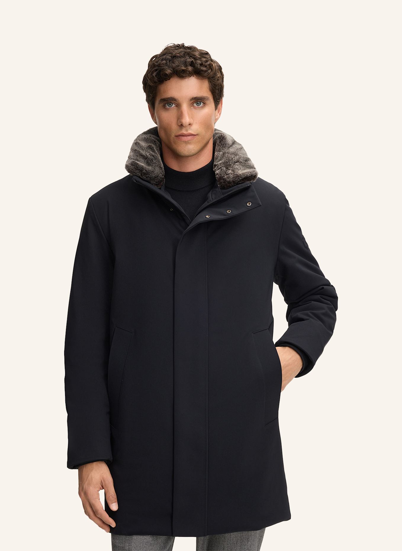 STRELLSON Parka FLEX: SCHWARZ