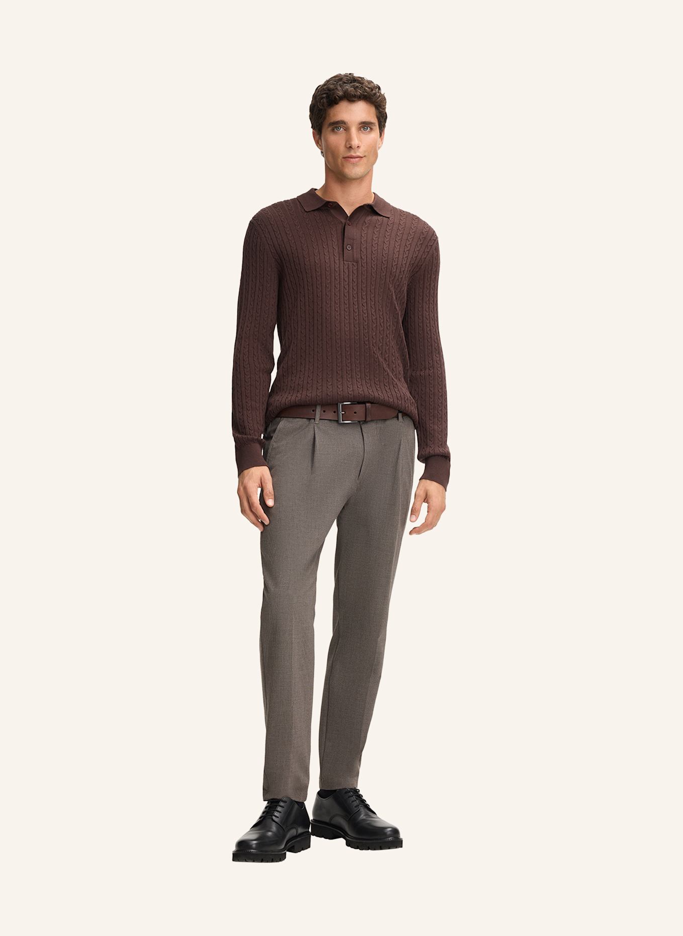 STRELLSON Pullover KITO: BRAUN