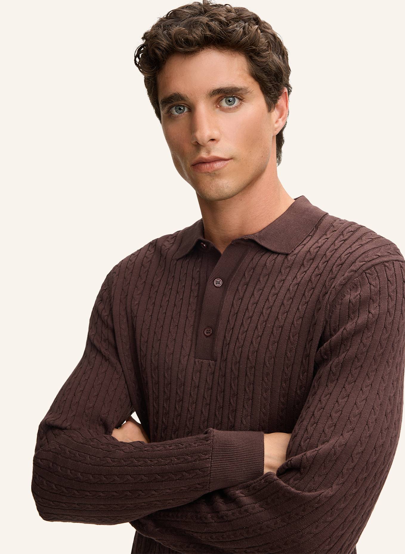 STRELLSON Pullover KITO: BRAUN