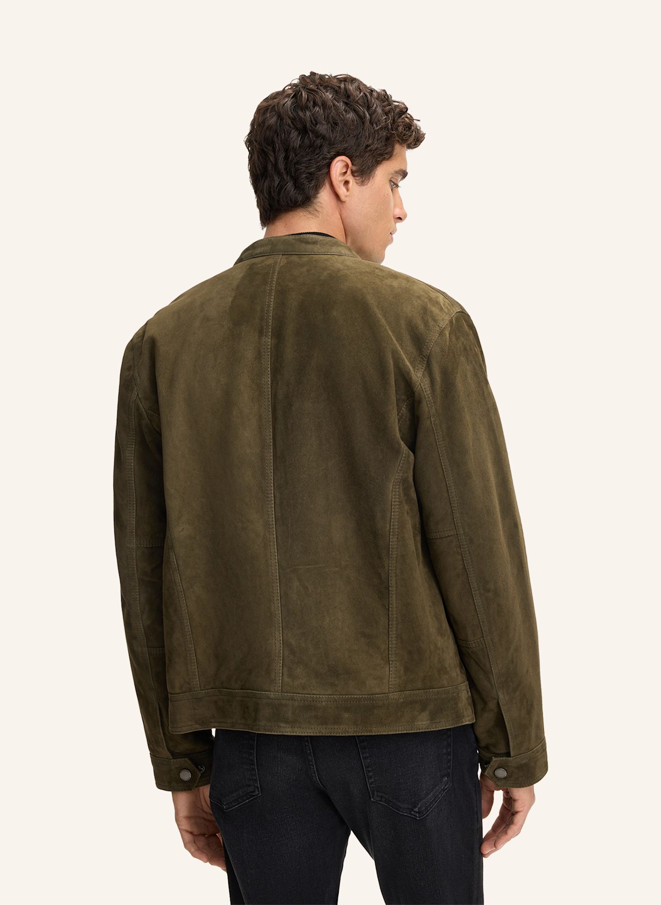 STRELLSON Lederjacke JACE-SLIM: OLIV