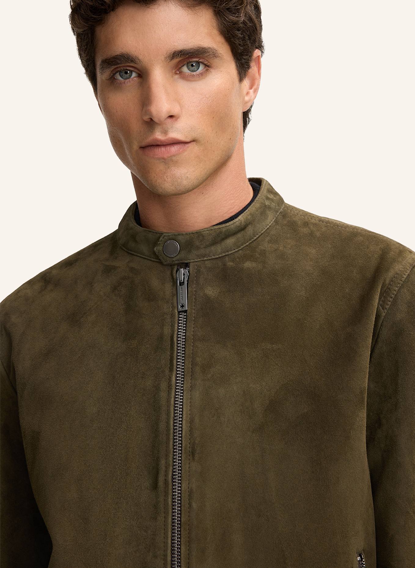 STRELLSON Lederjacke JACE-SLIM: OLIV