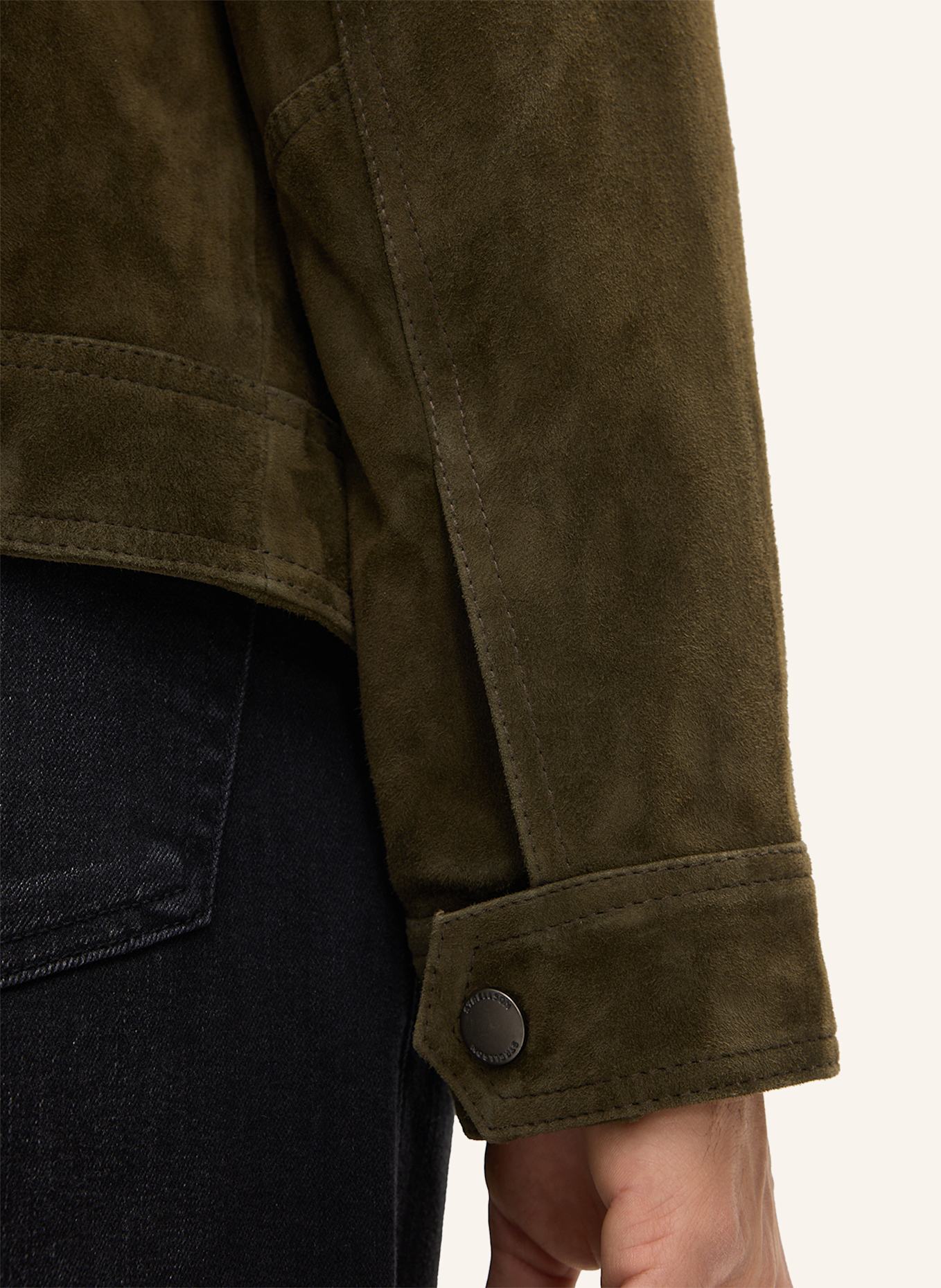 STRELLSON Lederjacke JACE-SLIM: OLIV