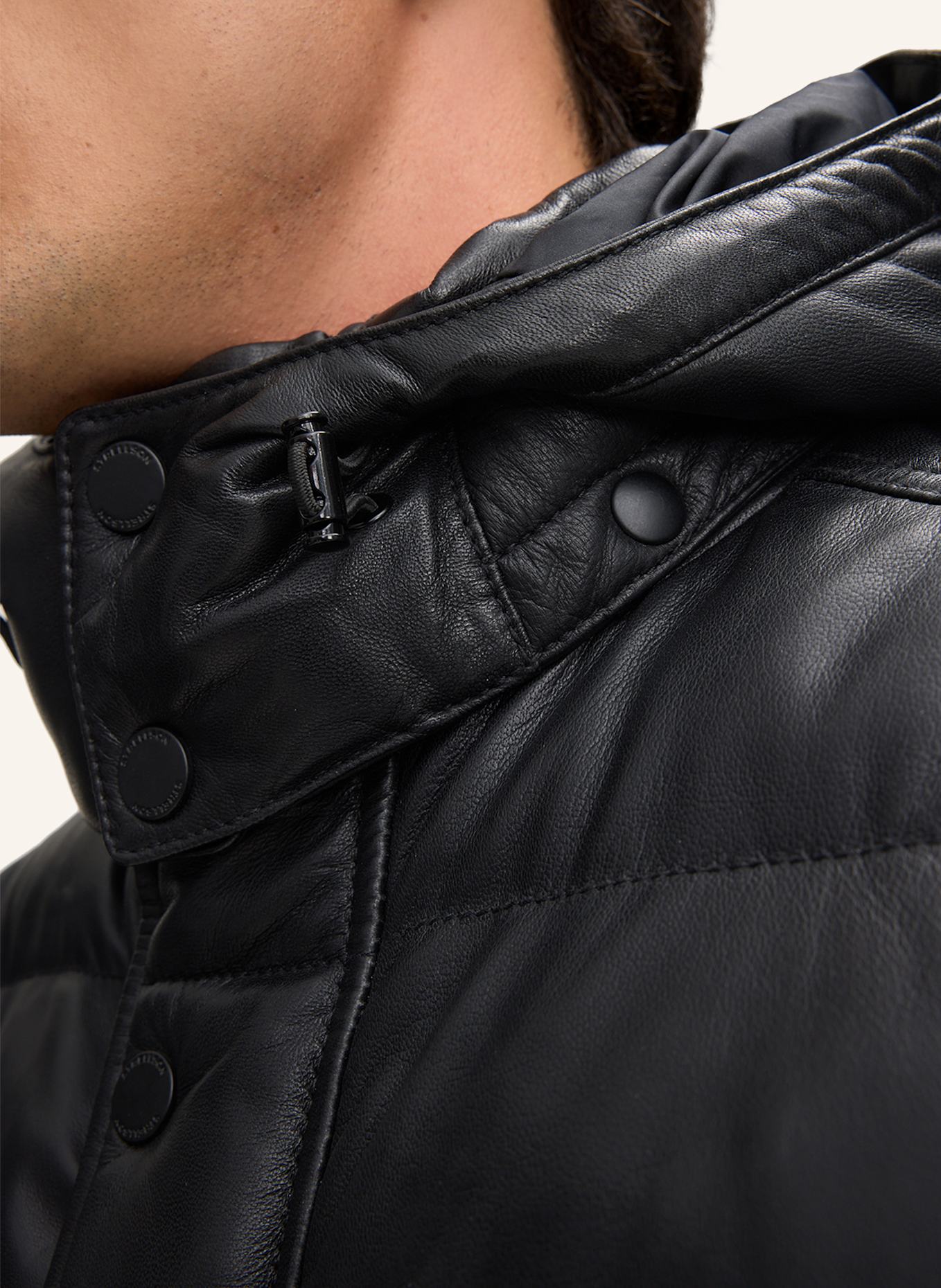 STRELLSON Lederjacke BODIO: SCHWARZ