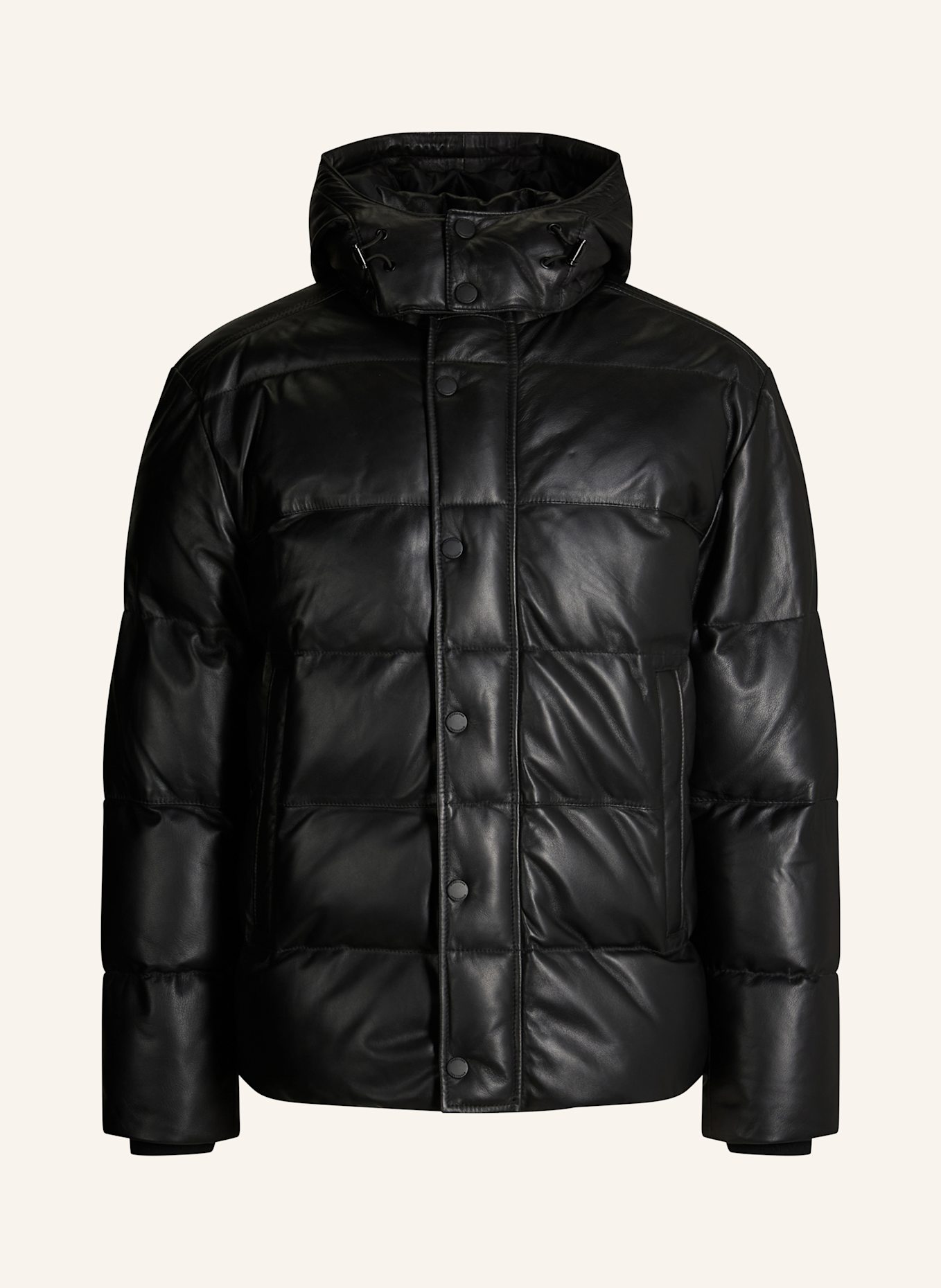 STRELLSON Lederjacke BODIO: SCHWARZ
