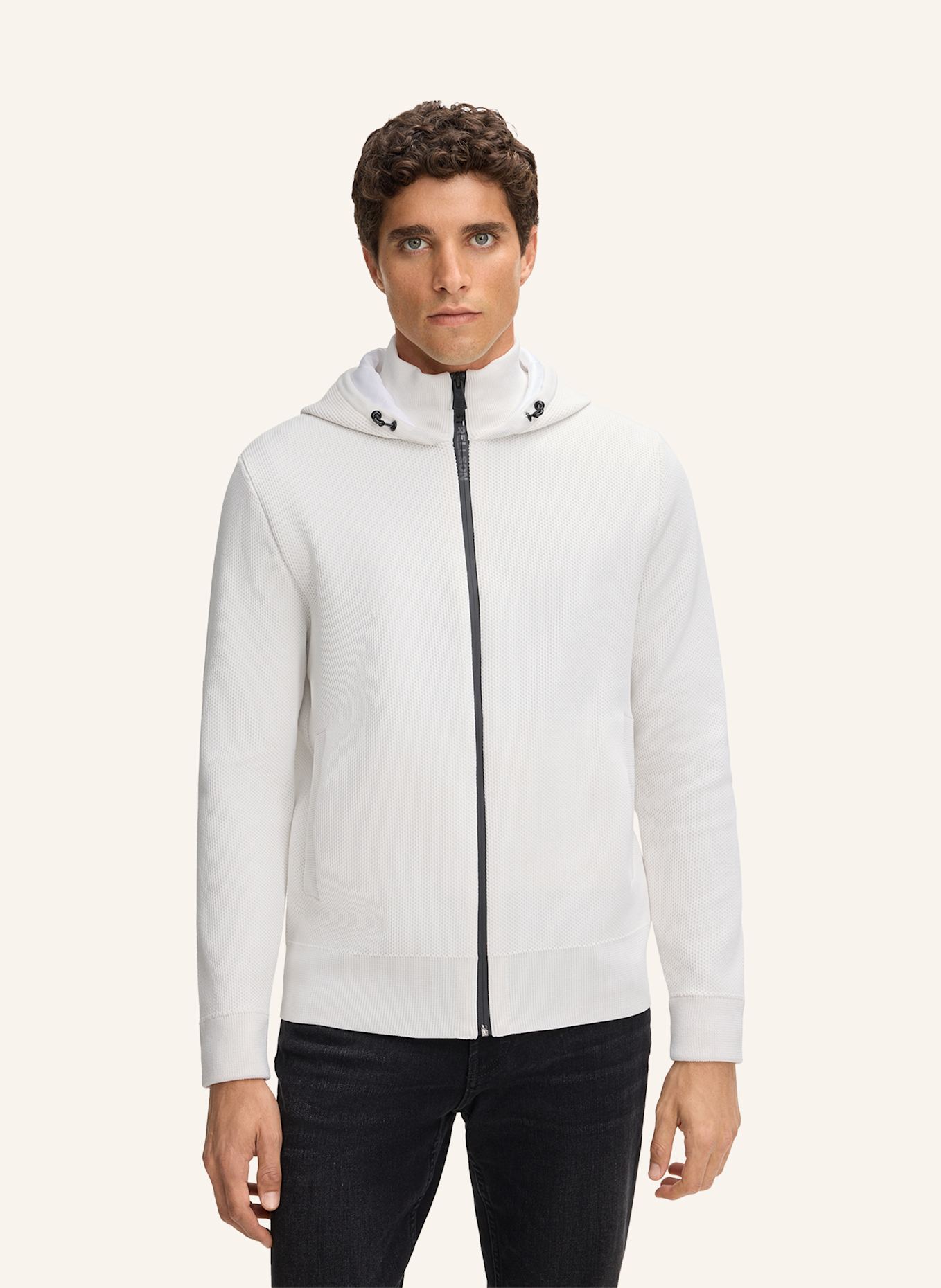 STRELLSON Sweatjacke VICTOR: WEISS