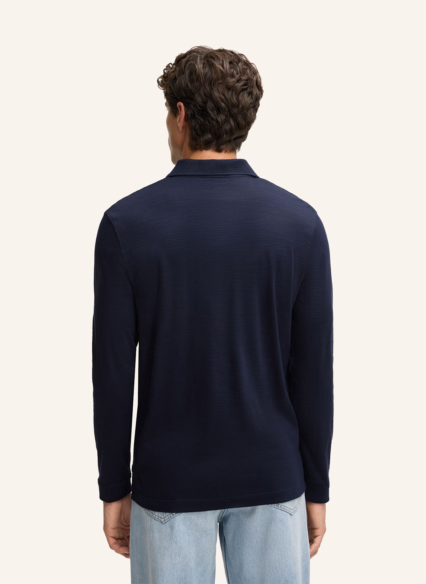 STRELLSON Langarmshirt ERIK: DUNKELBLAU