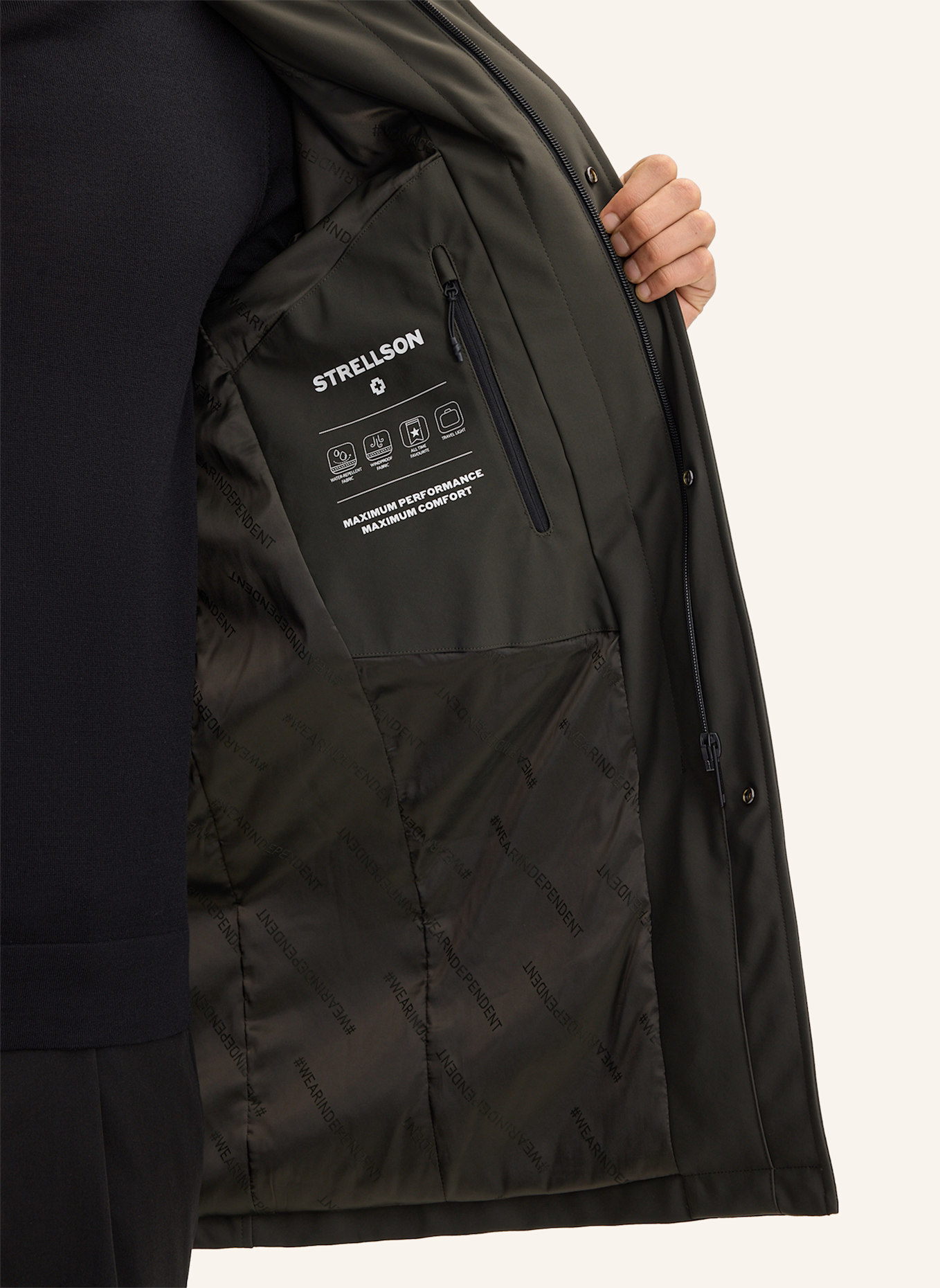 STRELLSON Mantel NARO: OLIV