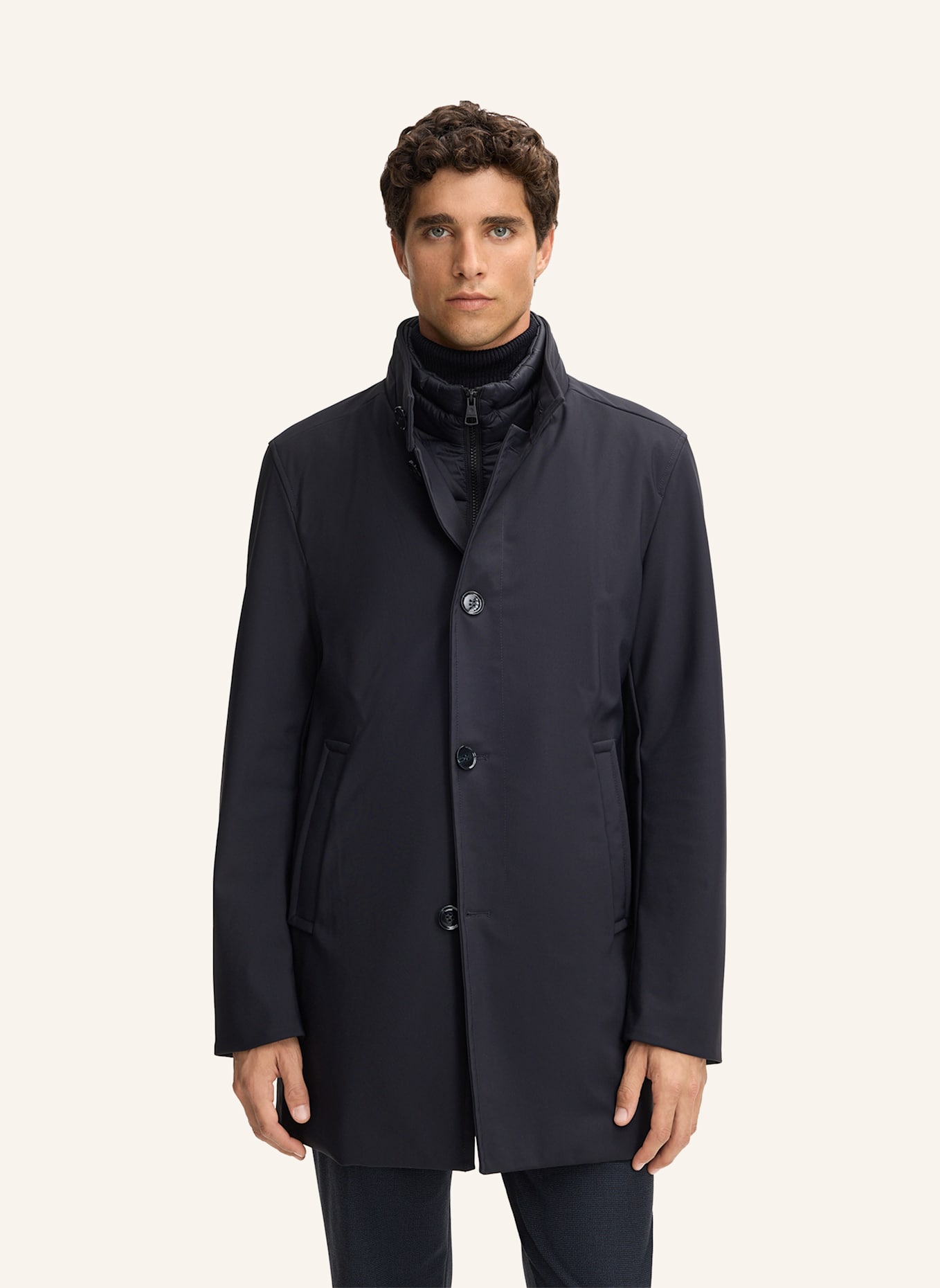 STRELLSON Mantel FINLAY-FLEX: DUNKELBLAU