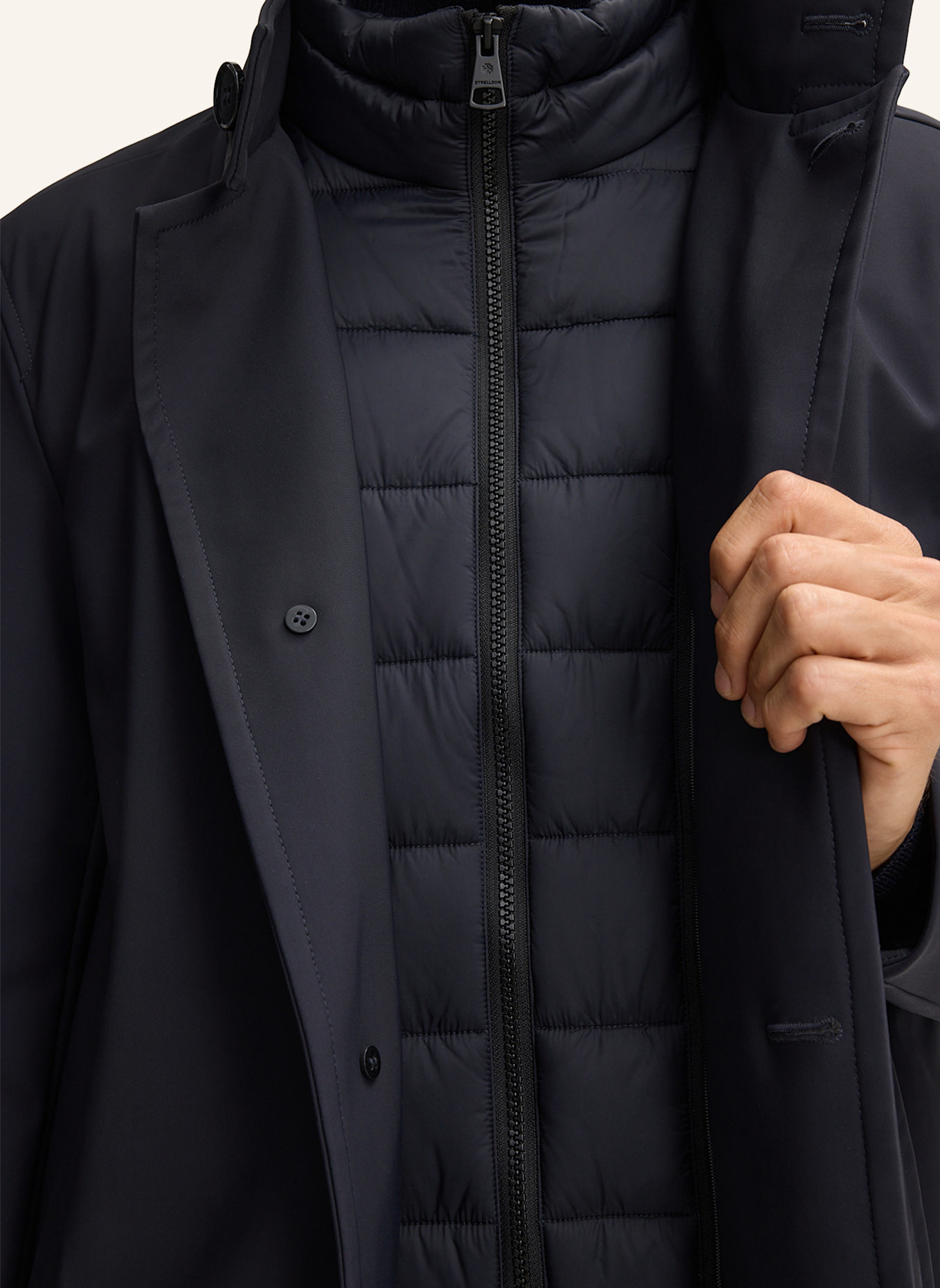 STRELLSON Mantel FINLAY-FLEX: DUNKELBLAU