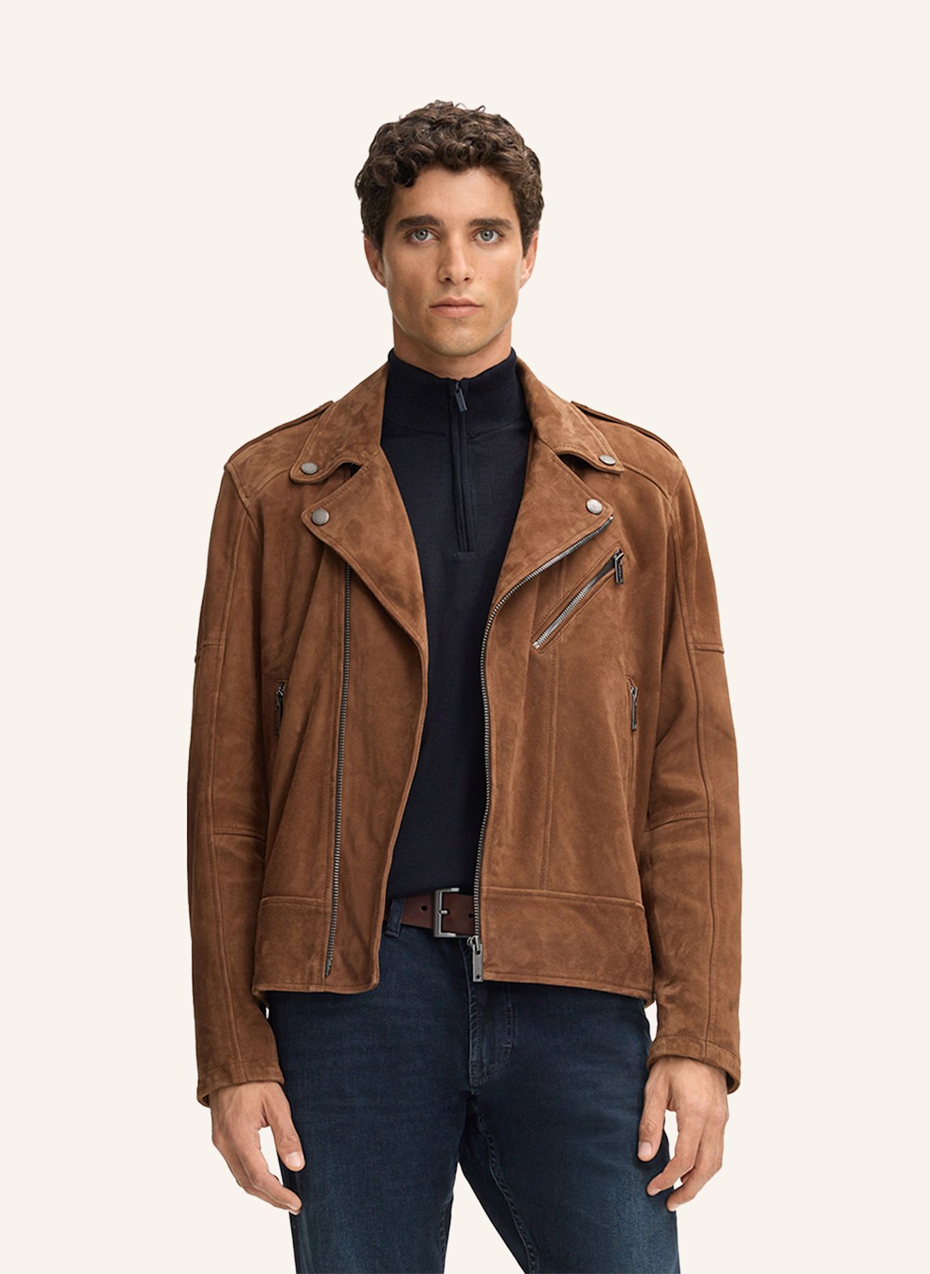 STRELLSON Lederjacke PARKSON: BRAUN