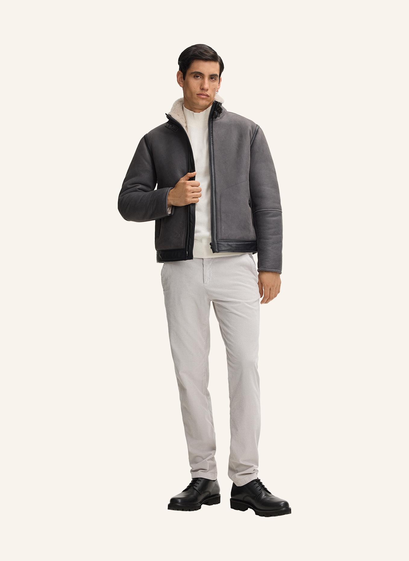 STRELLSON Lederjacke SHELTER: DUNKELGRAU