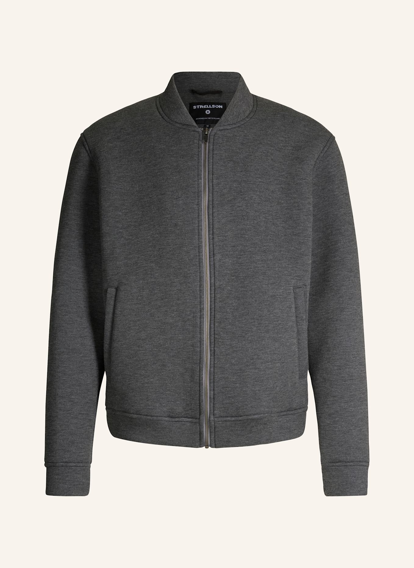 STRELLSON Sweatjacke JASON: DUNKELGRAU